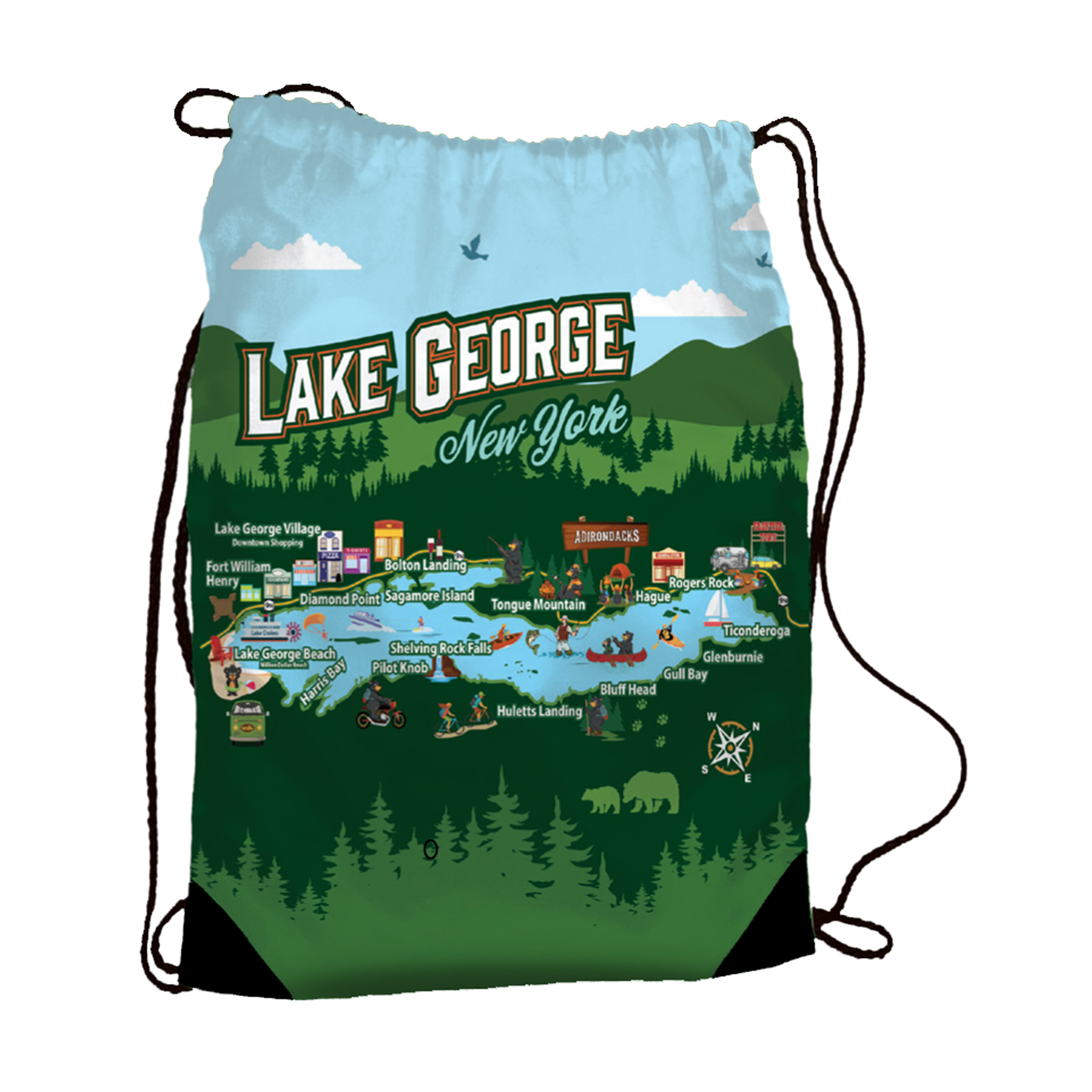 LAKE GEORGE DRAWSTRING PACK