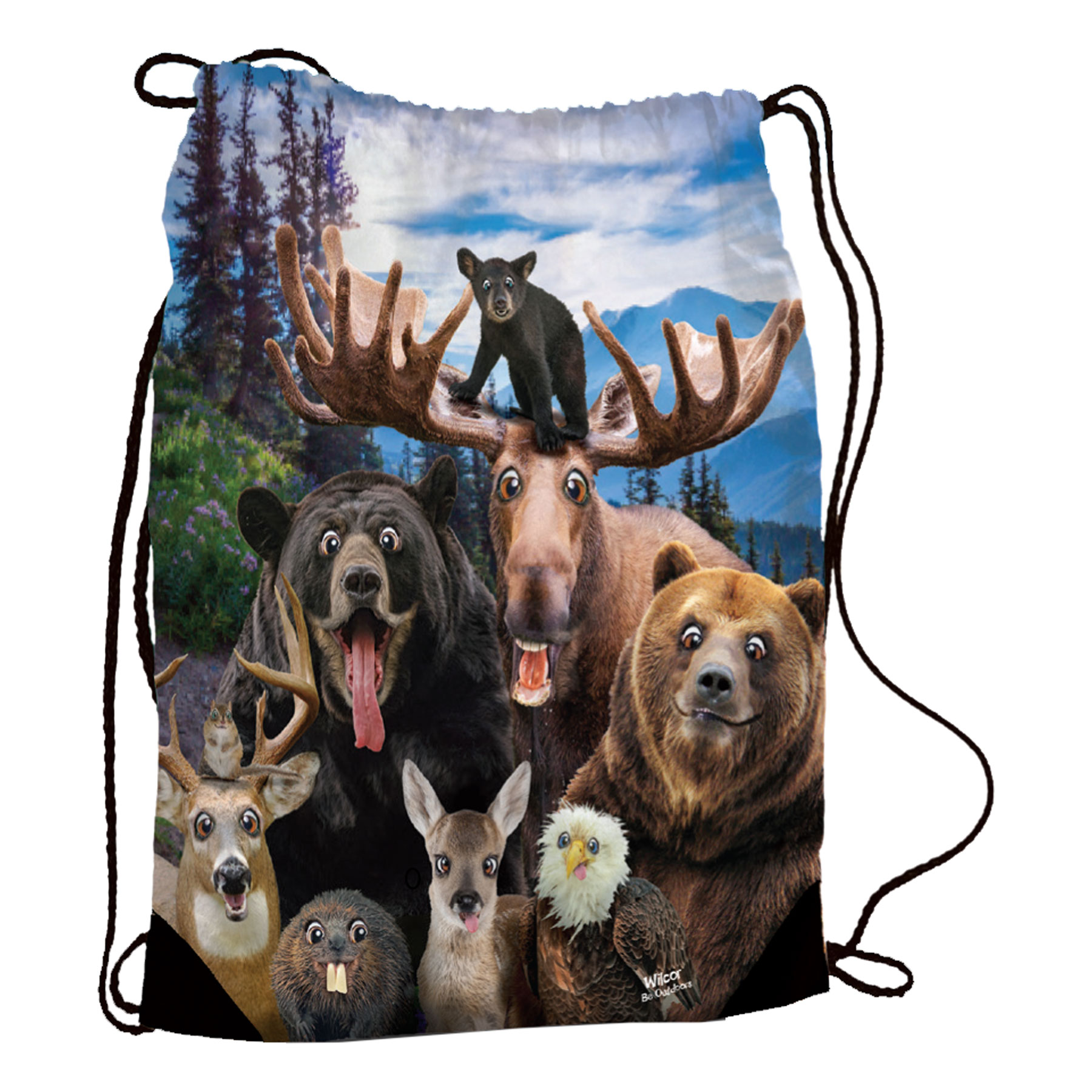 WILDLIFE SELFIE DRAWSTRING PACK