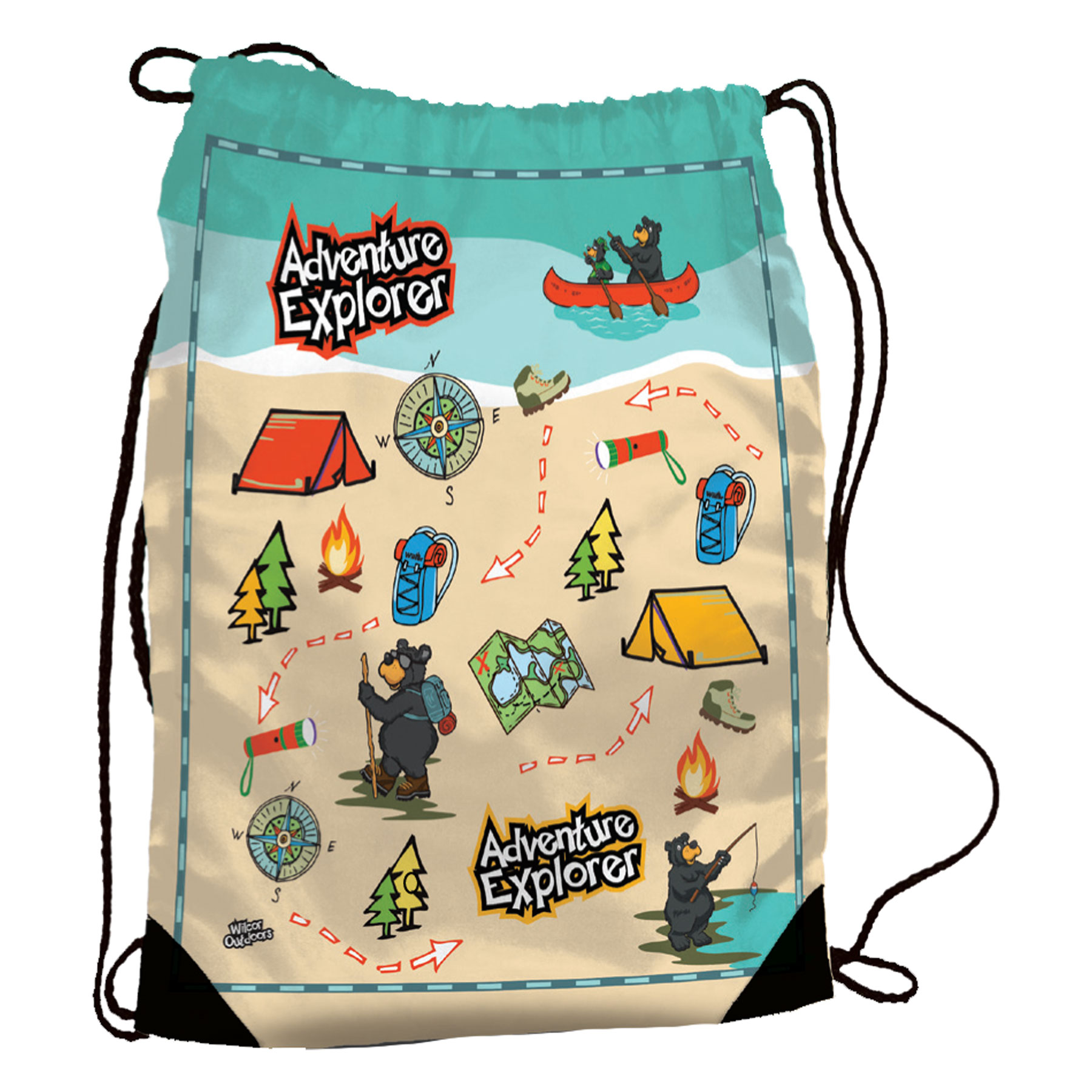 ADVENTURE EXPLORER DRAWSTRING BAG