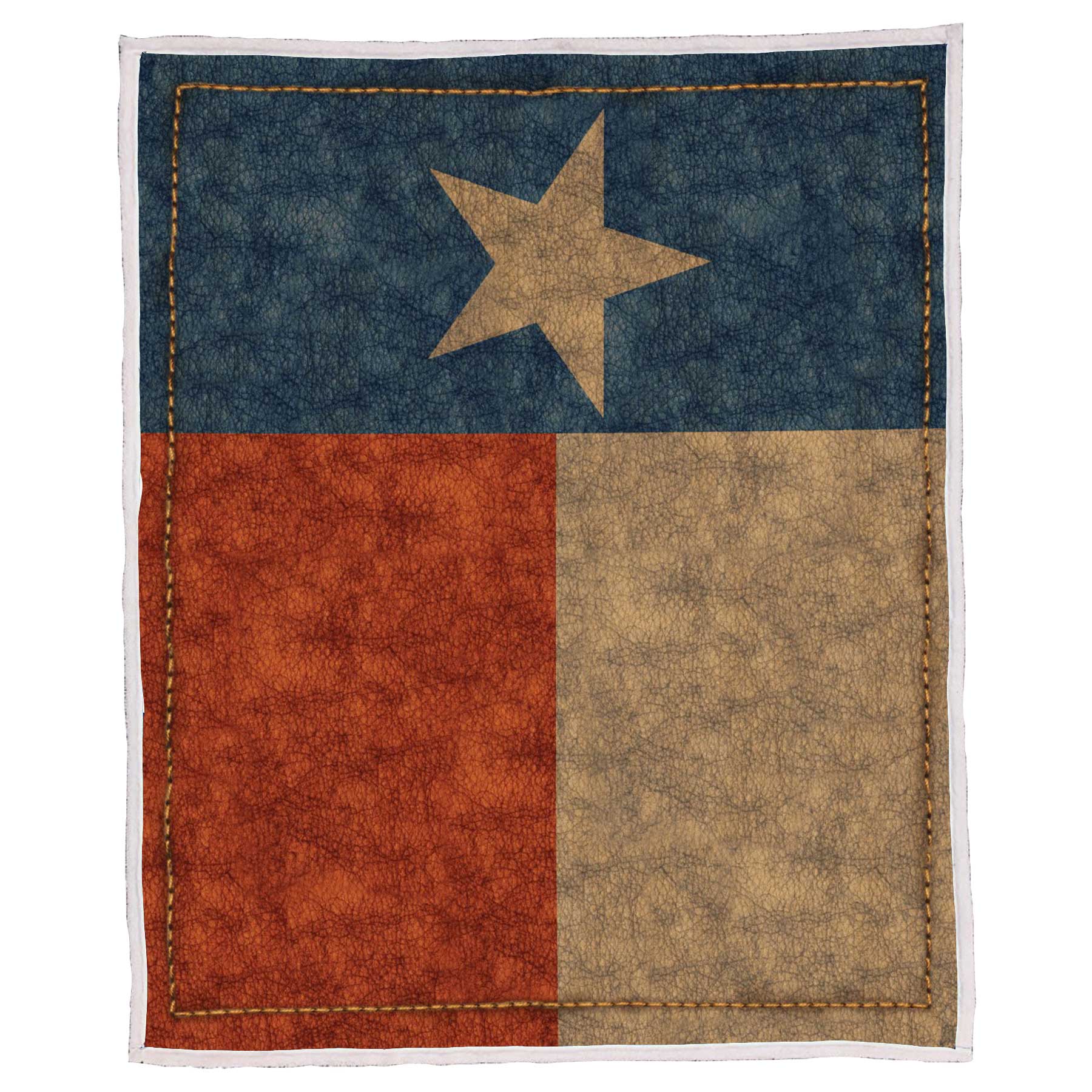 TEXAS FLAG SHERPA BLANKET 50X60