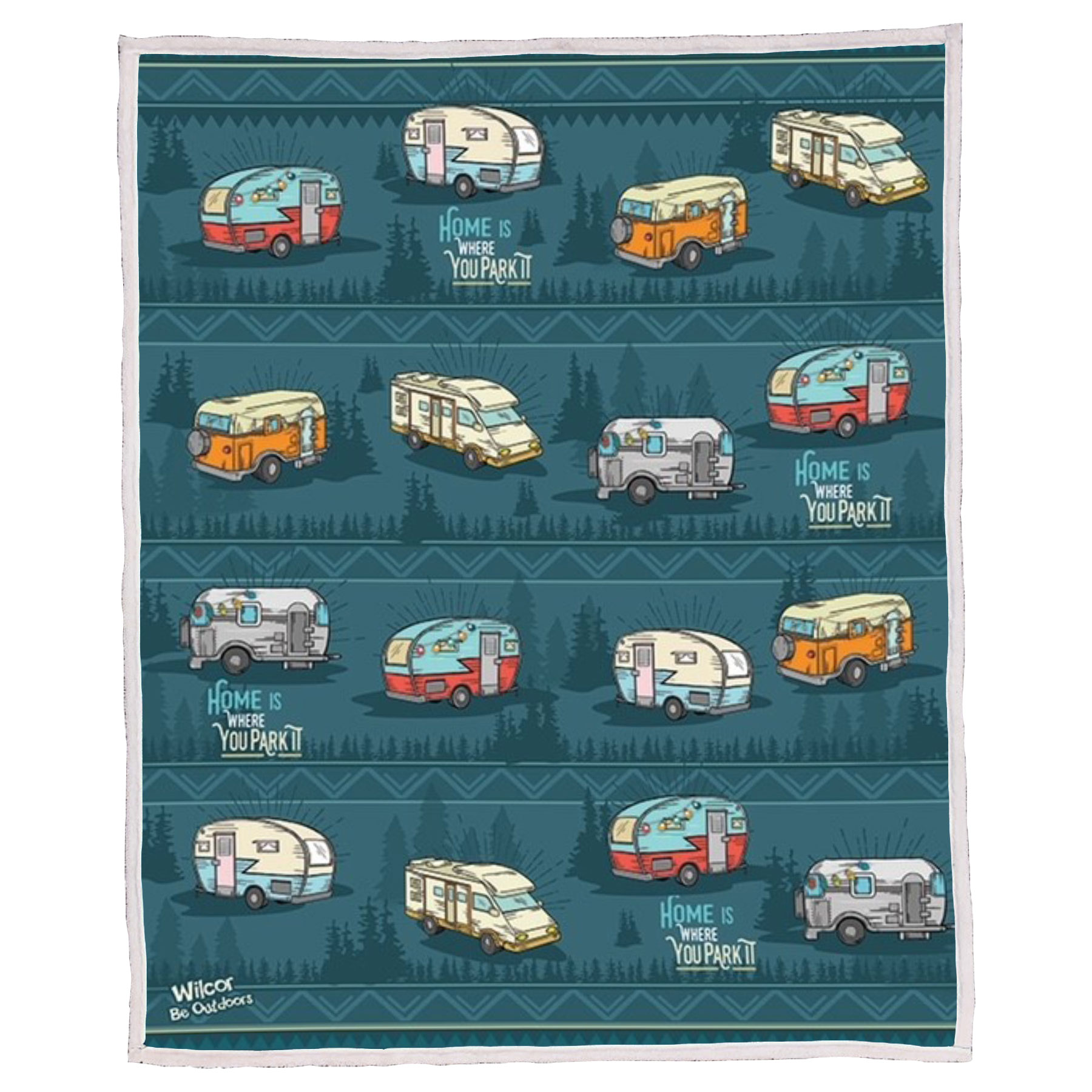 HOME PARK IT SHERPA BLANKET 50x60