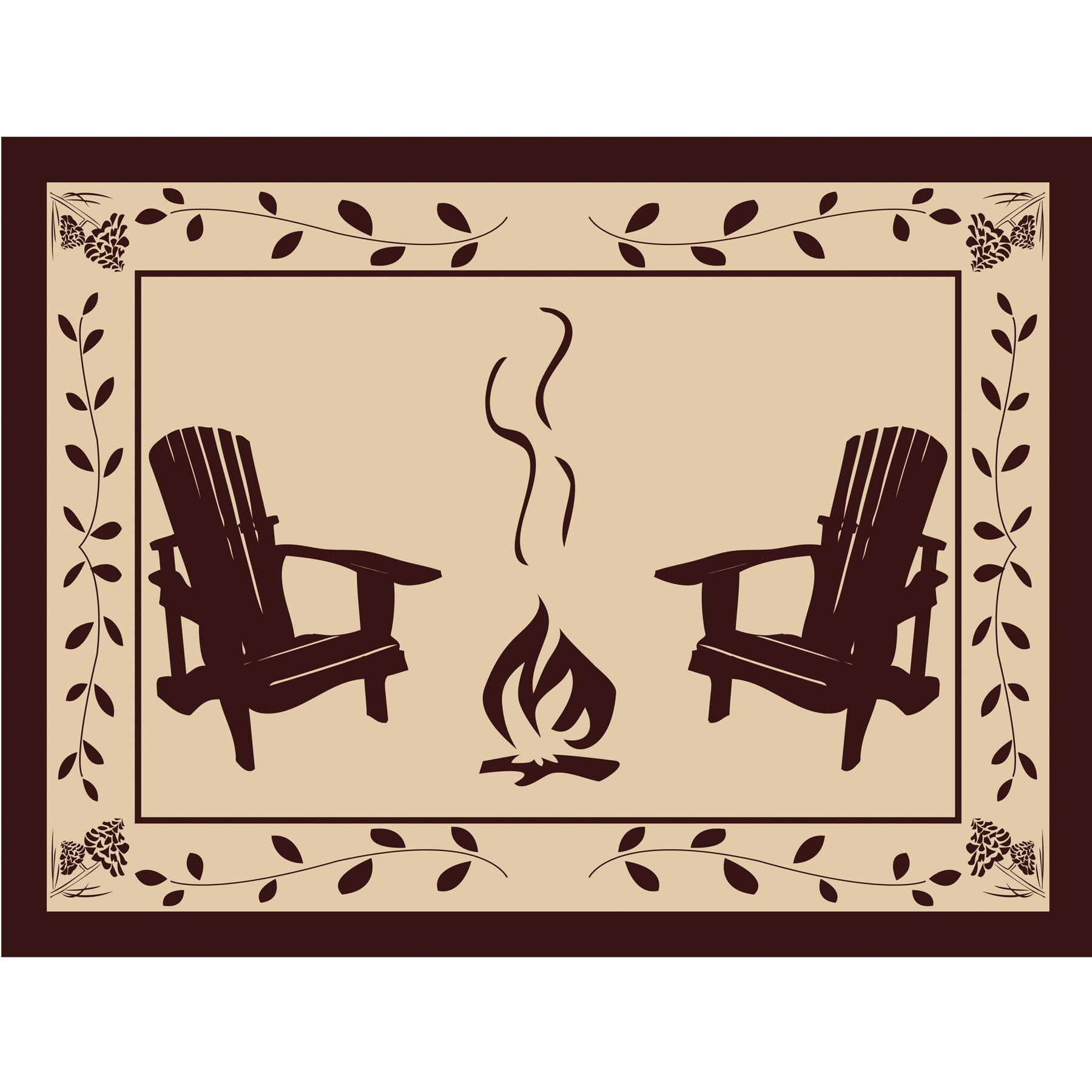 GROUND MAT 9'x12' ADK CHAIR/FIRE