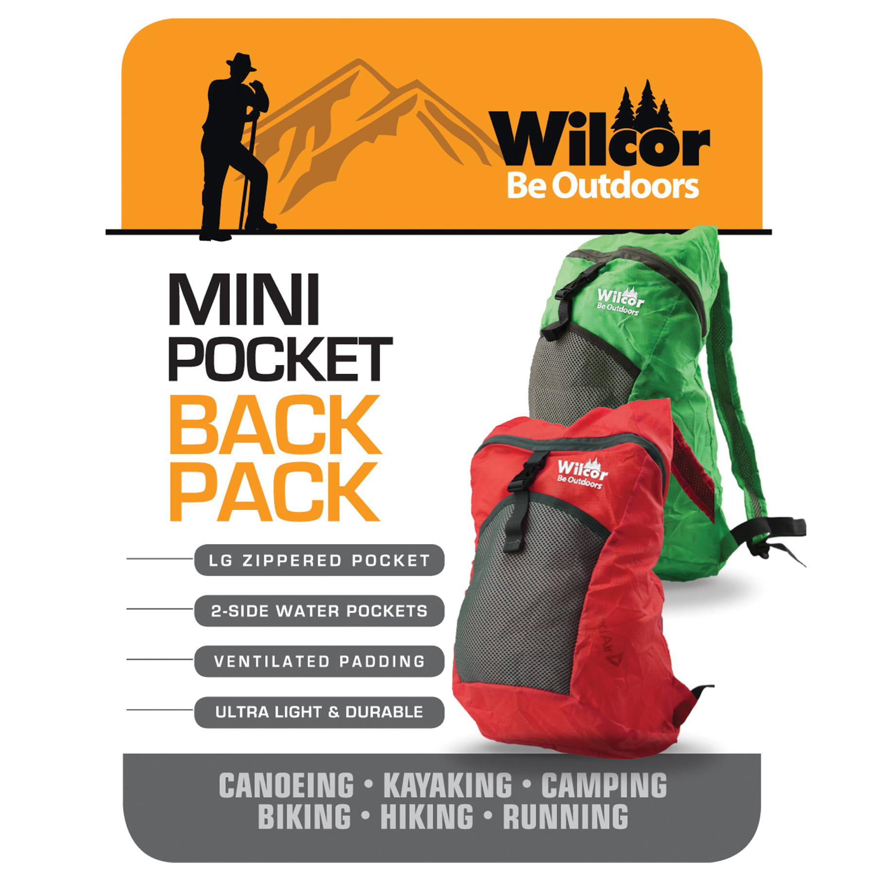 Wilcor outdoors pocket backpack outlet