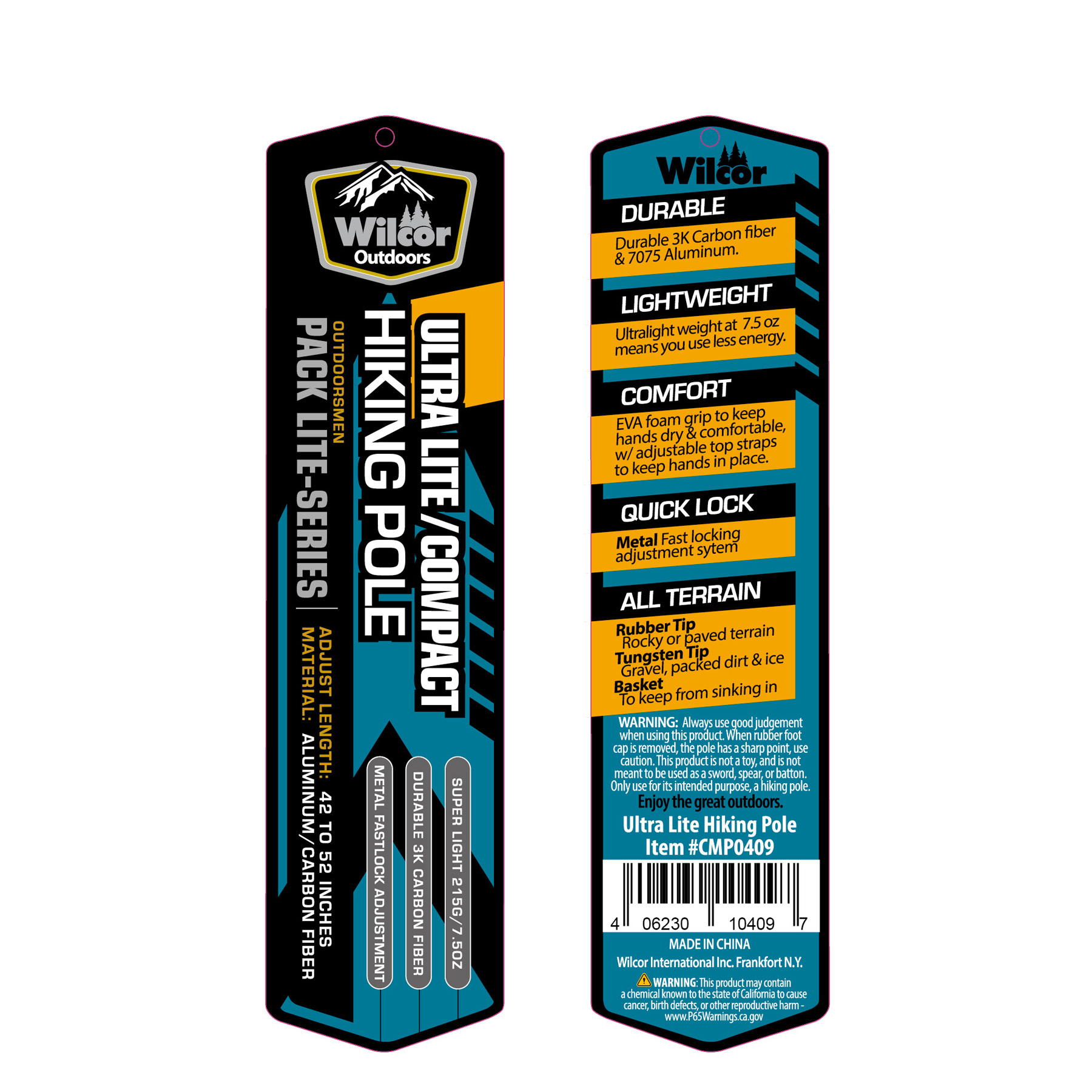 Wilcor outdoors hiking 2025 pole