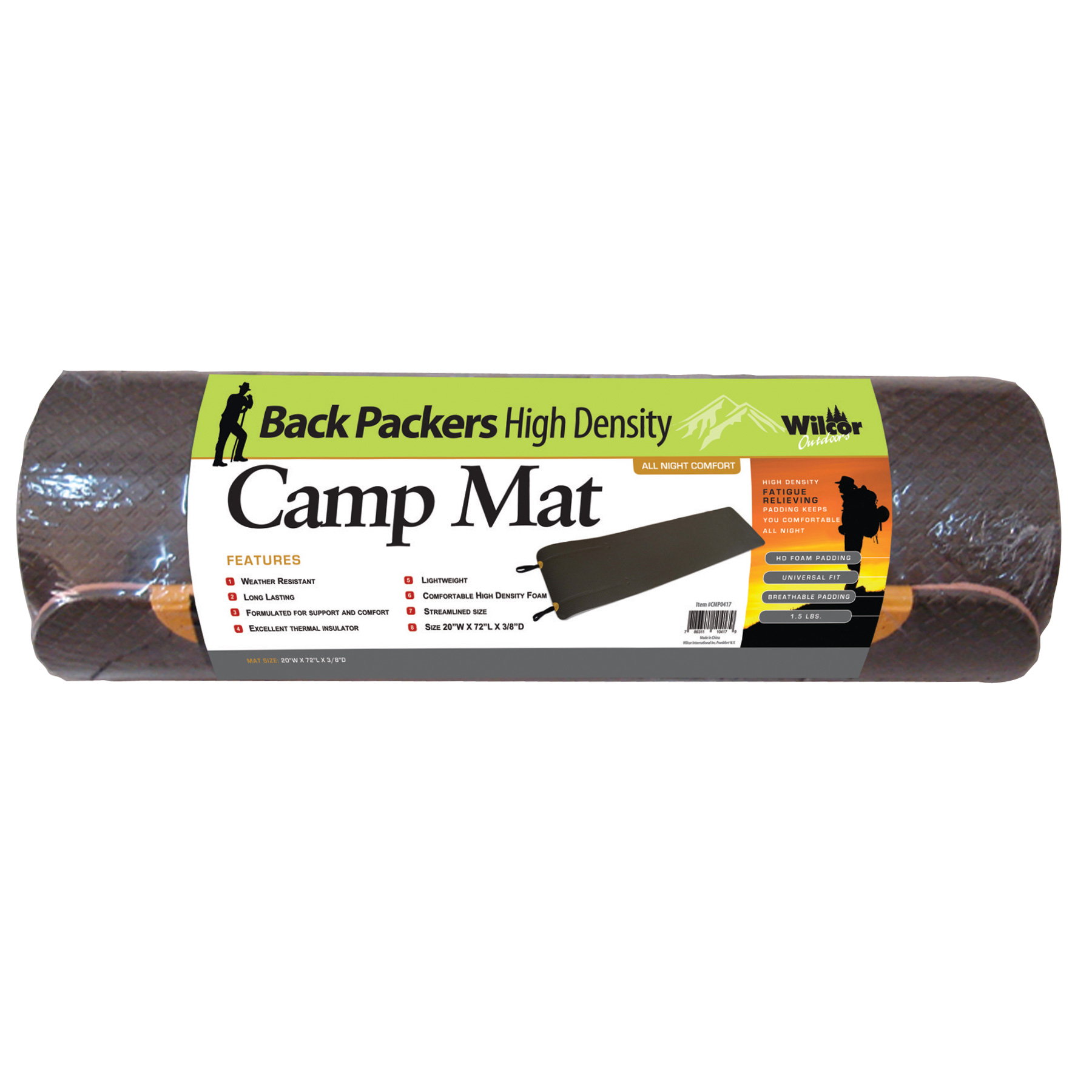 CAMP MAT XPE CHECKS W/EVA TOP