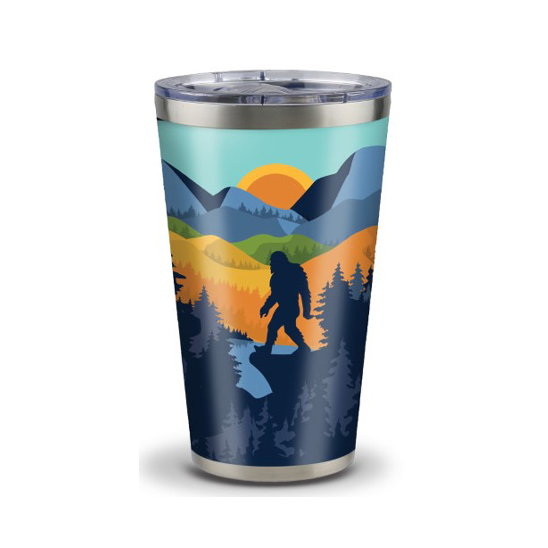 BIGFOOT SCENE STAINLESS CUP 16 OZ