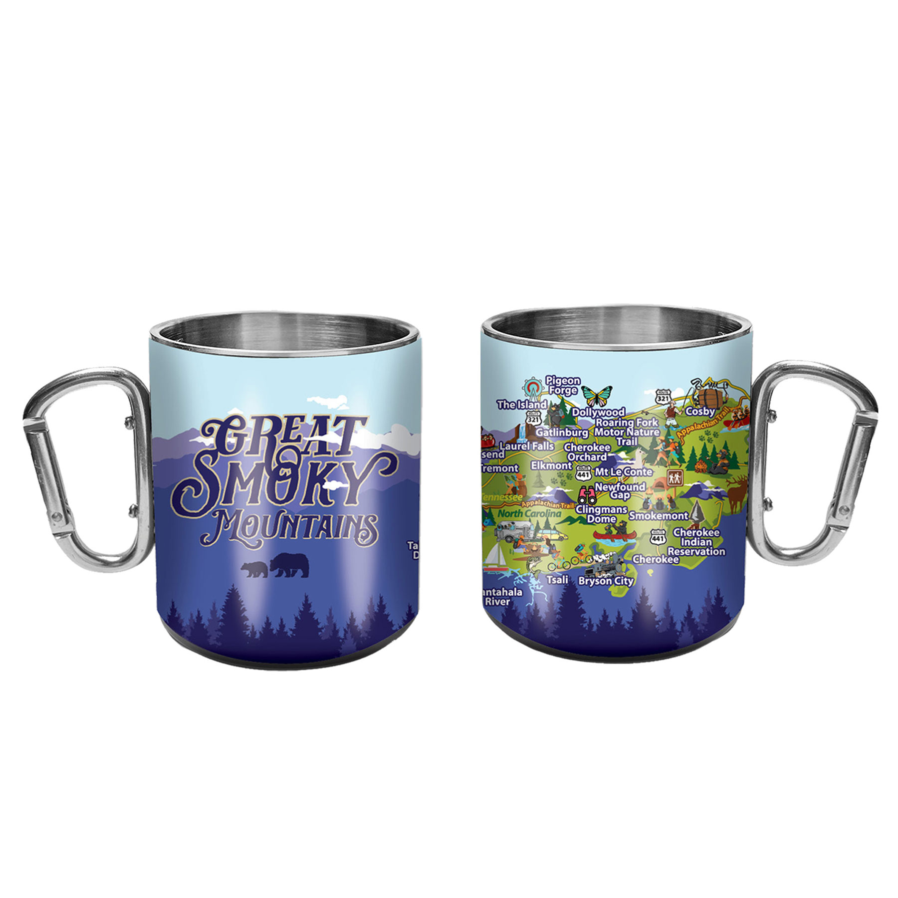 CARABINER MUG GSM MAP 15OZ