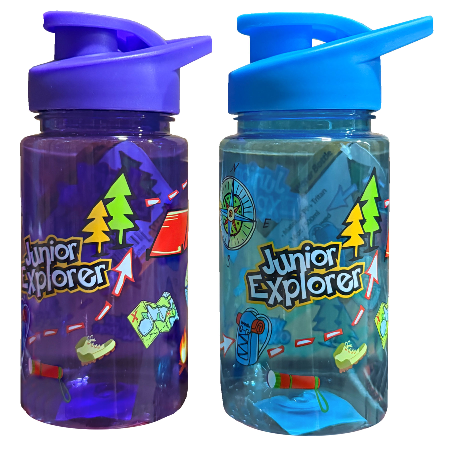 {L}JUNIOR EXPLORER KDS WATER BOTTLE ASST