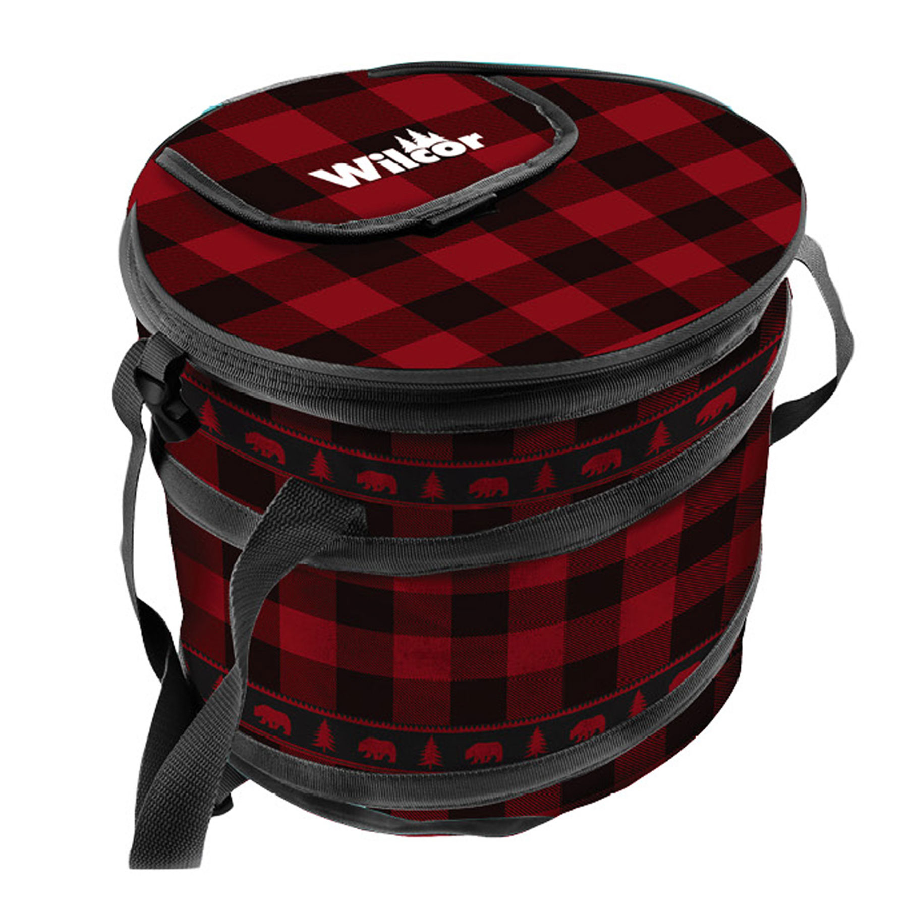 BUFFALO PLAID POP-UP COOLER