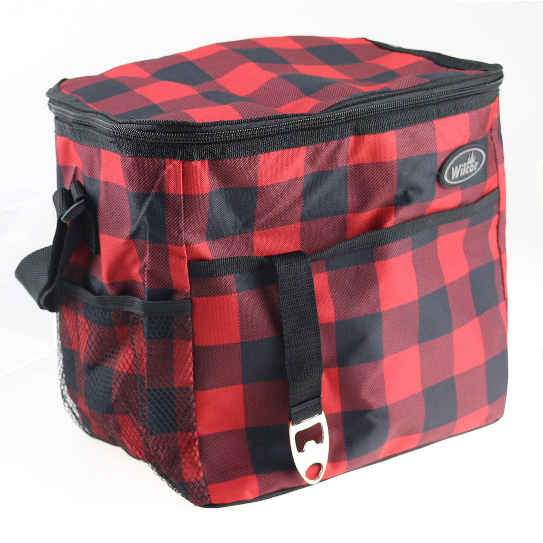 BUFFALO PLAID COOLER BAG 18 CAN