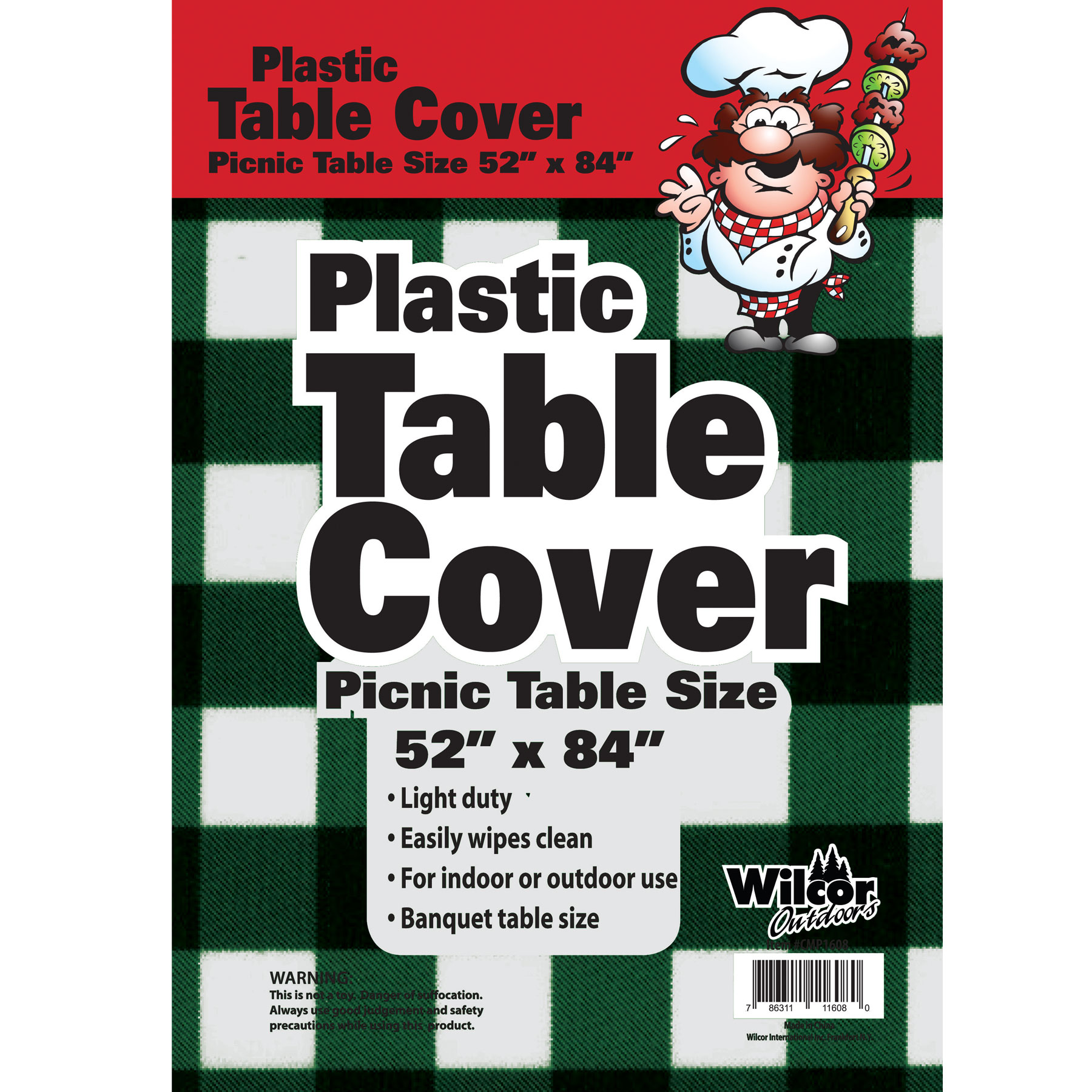 TABLE COVER 52X84 LIGHT ASST