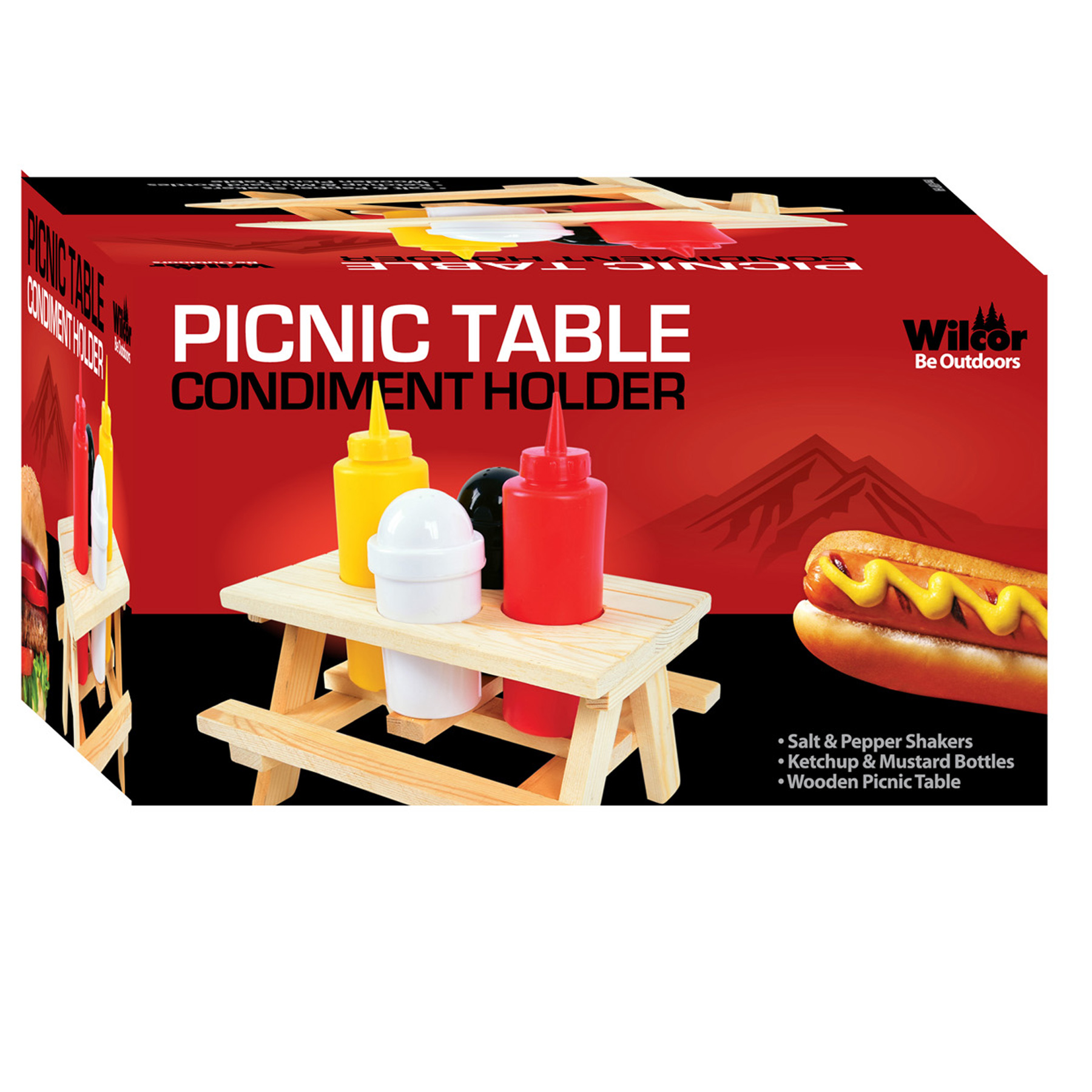 PICNIC TABLE CONDIMENT SET