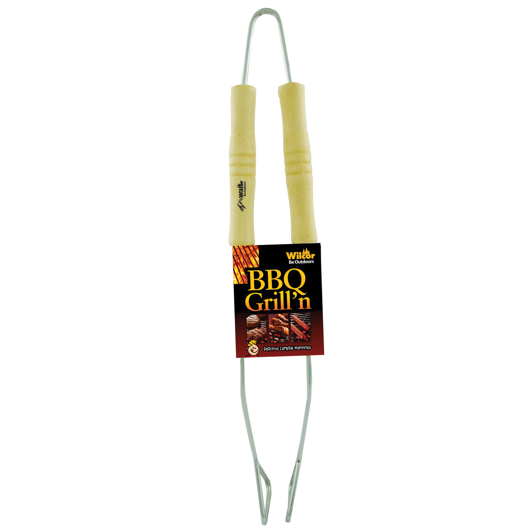 BBQ TONGS HARDWOOD