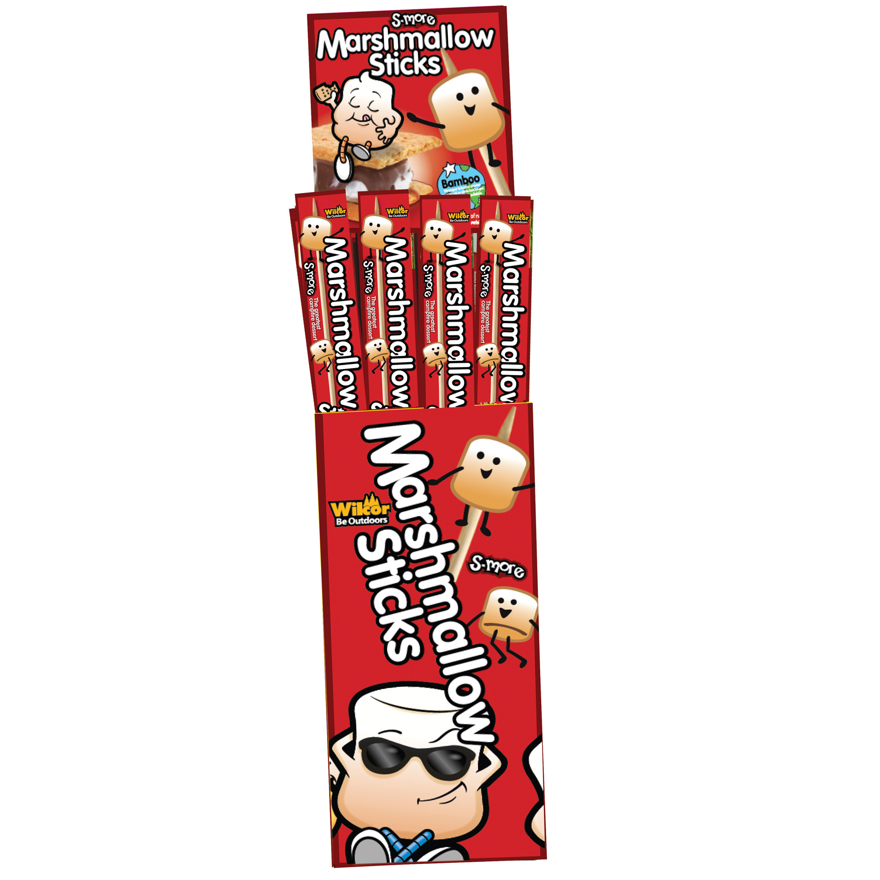 MARSHMALLOW STICK BAMBOO 120 PC/DS
