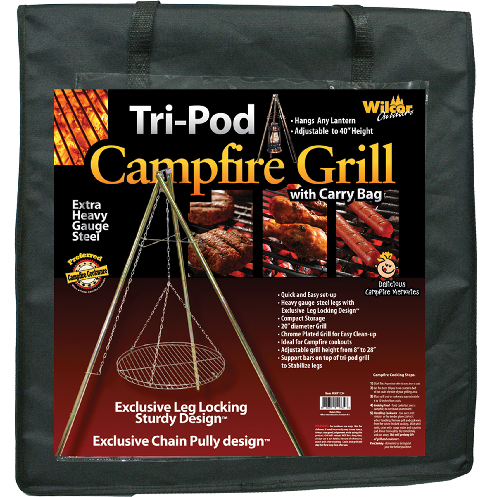 TRIPOD GRILL W/CARRY BAG