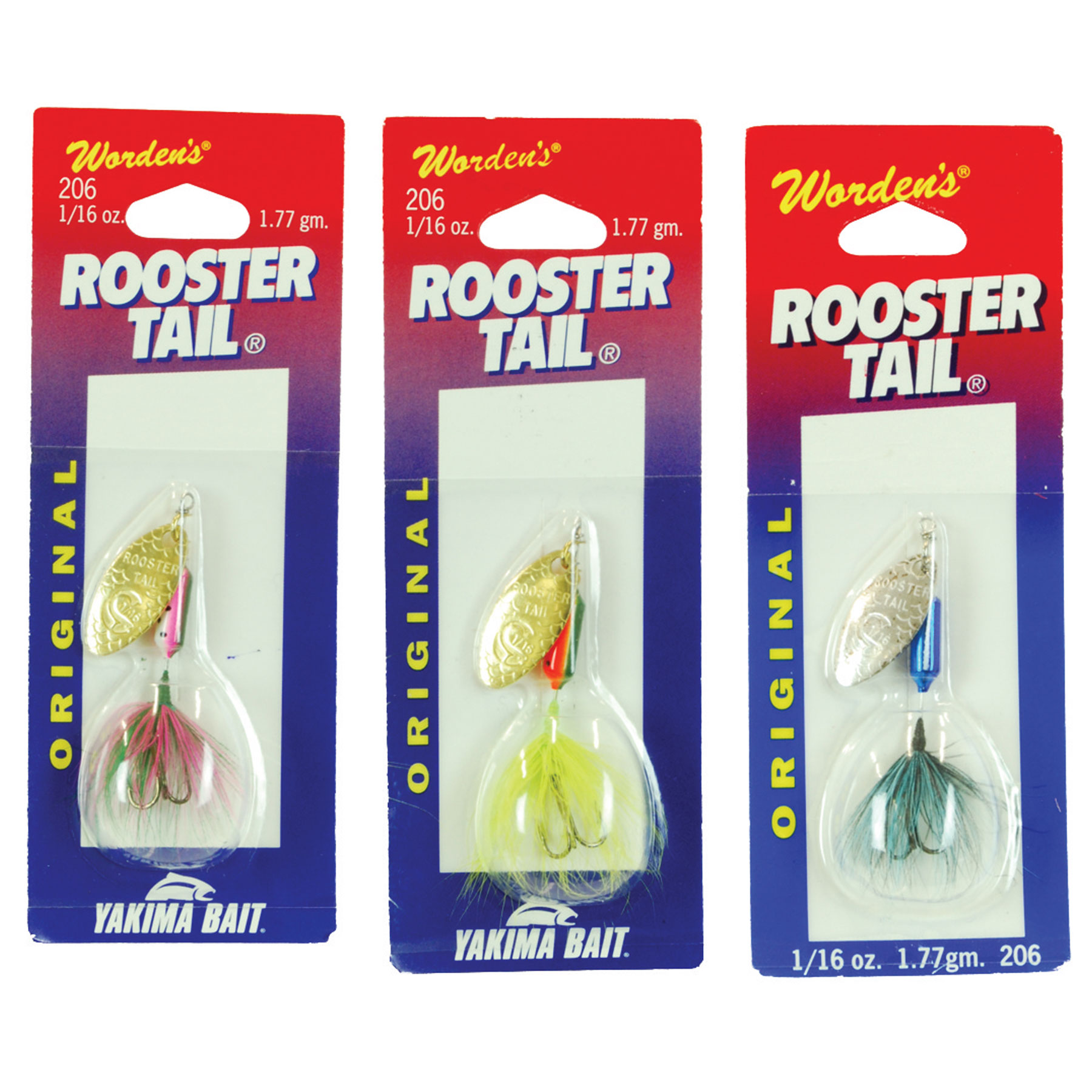 Wordens 206 Rooster Tail in Line Spinner 2 ' 1 16 Oz
