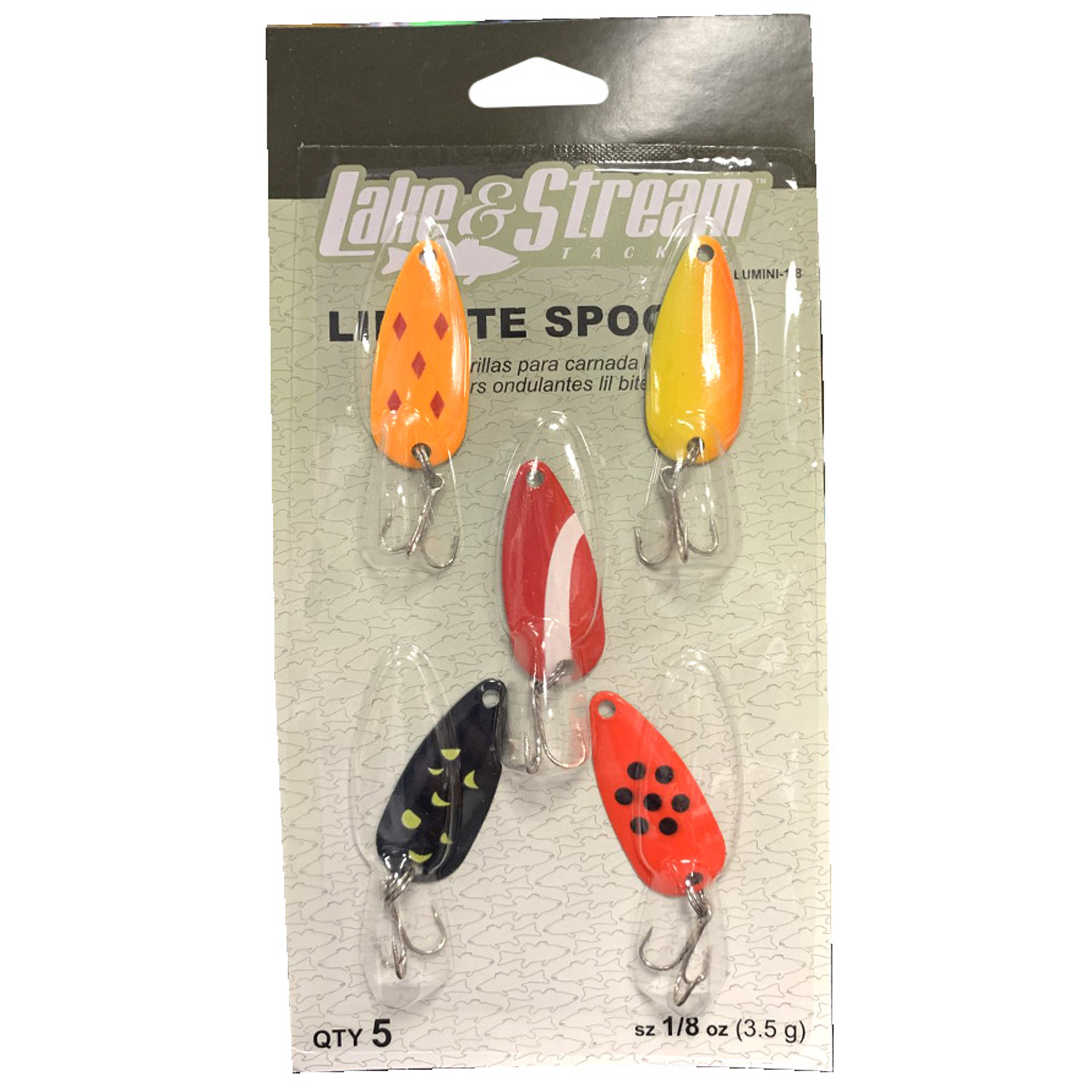 FISHING SPOONS ASST 5PK