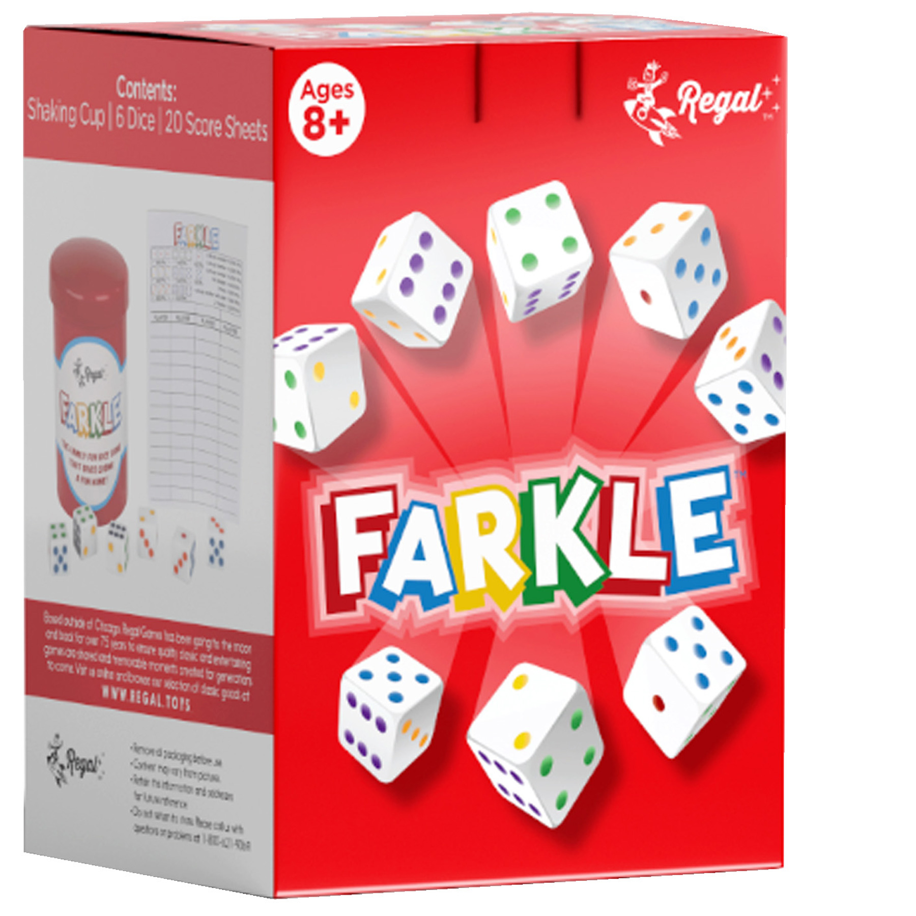 FARKLE CLASSIC REGAL GAME COLOR DICE