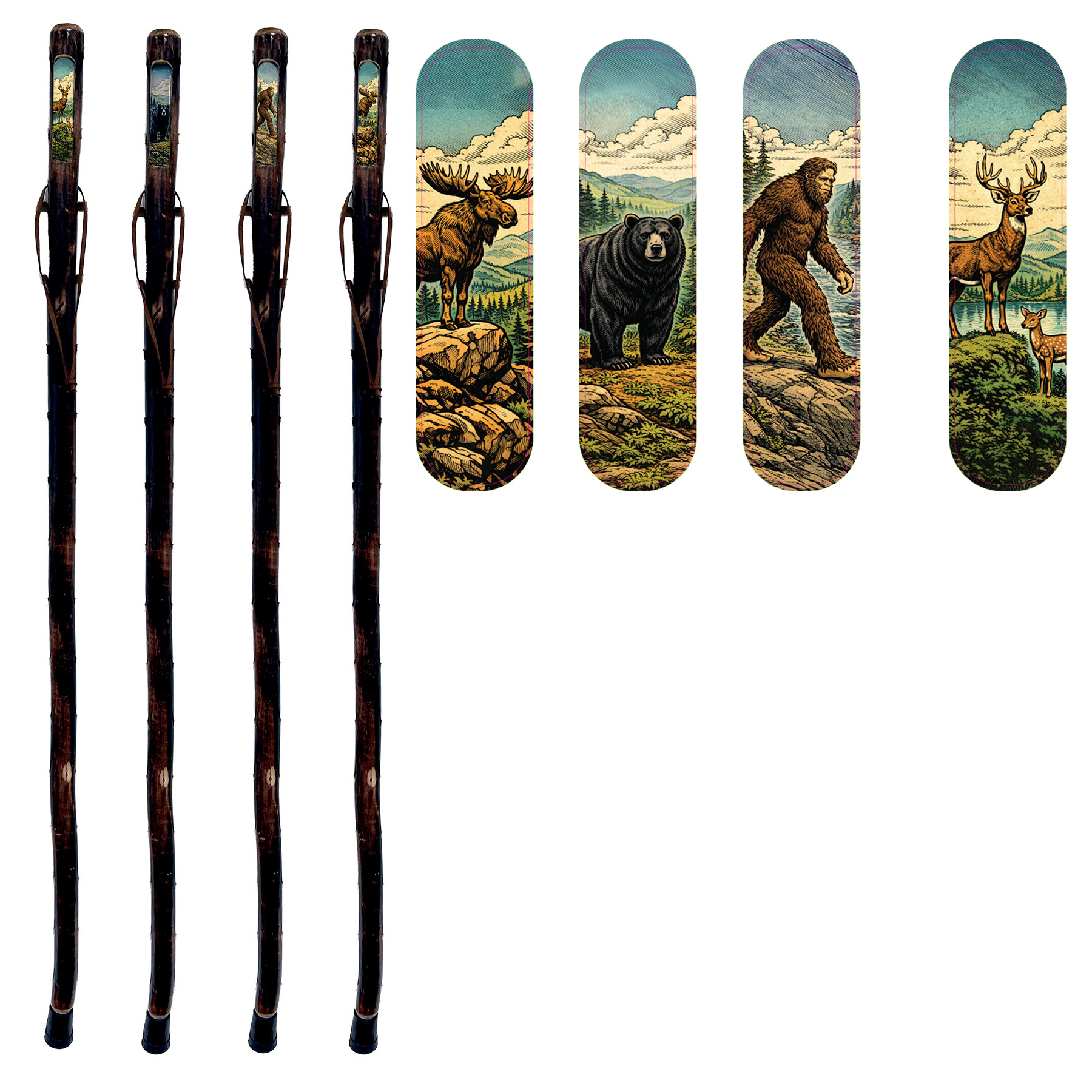 WALKING STICK ANIMAL DESIGNS ASST 48