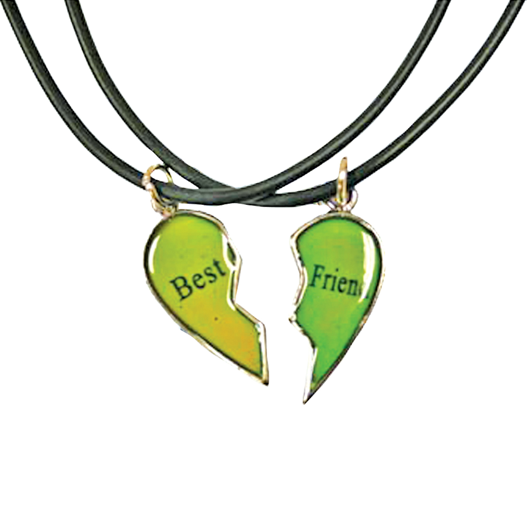BEST FRIEND Mood Dragon Yin Yang 2 Pendants Necklace Set BFF Friendship  Ying | eBay