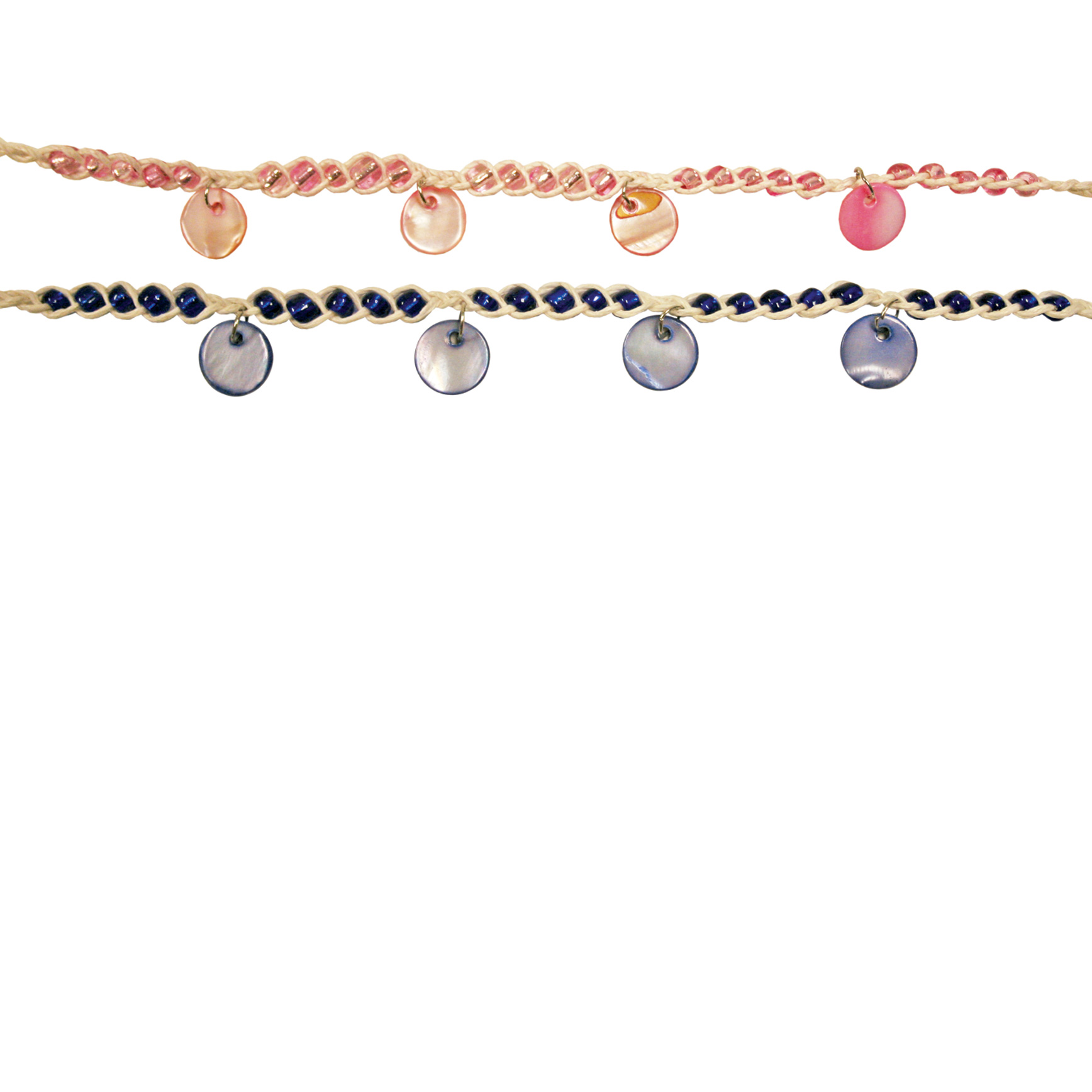 FORTUNE ANKLET W/SHELLS ASST 96/BL