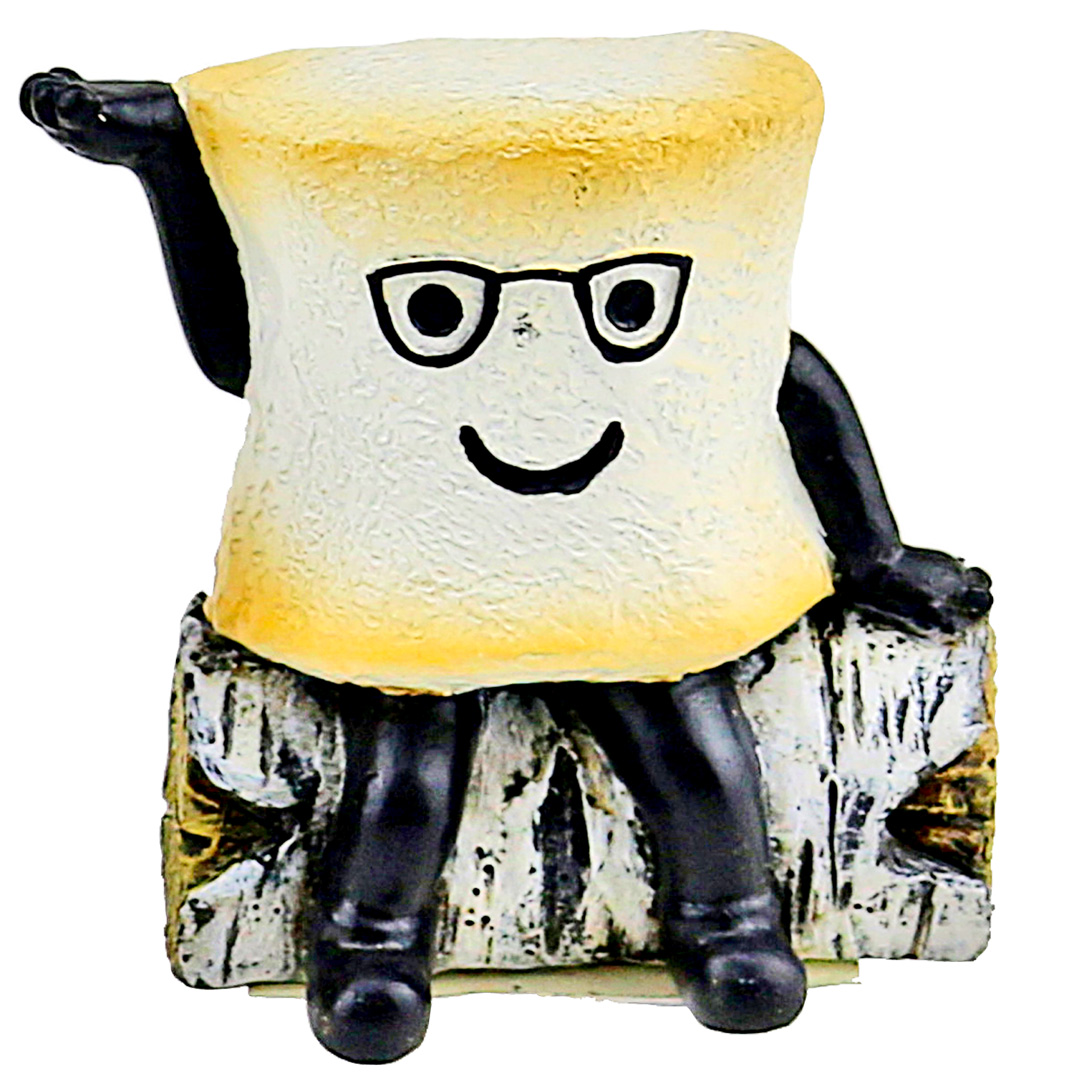 S-MORE DUDES SITTING ON LOG ASST