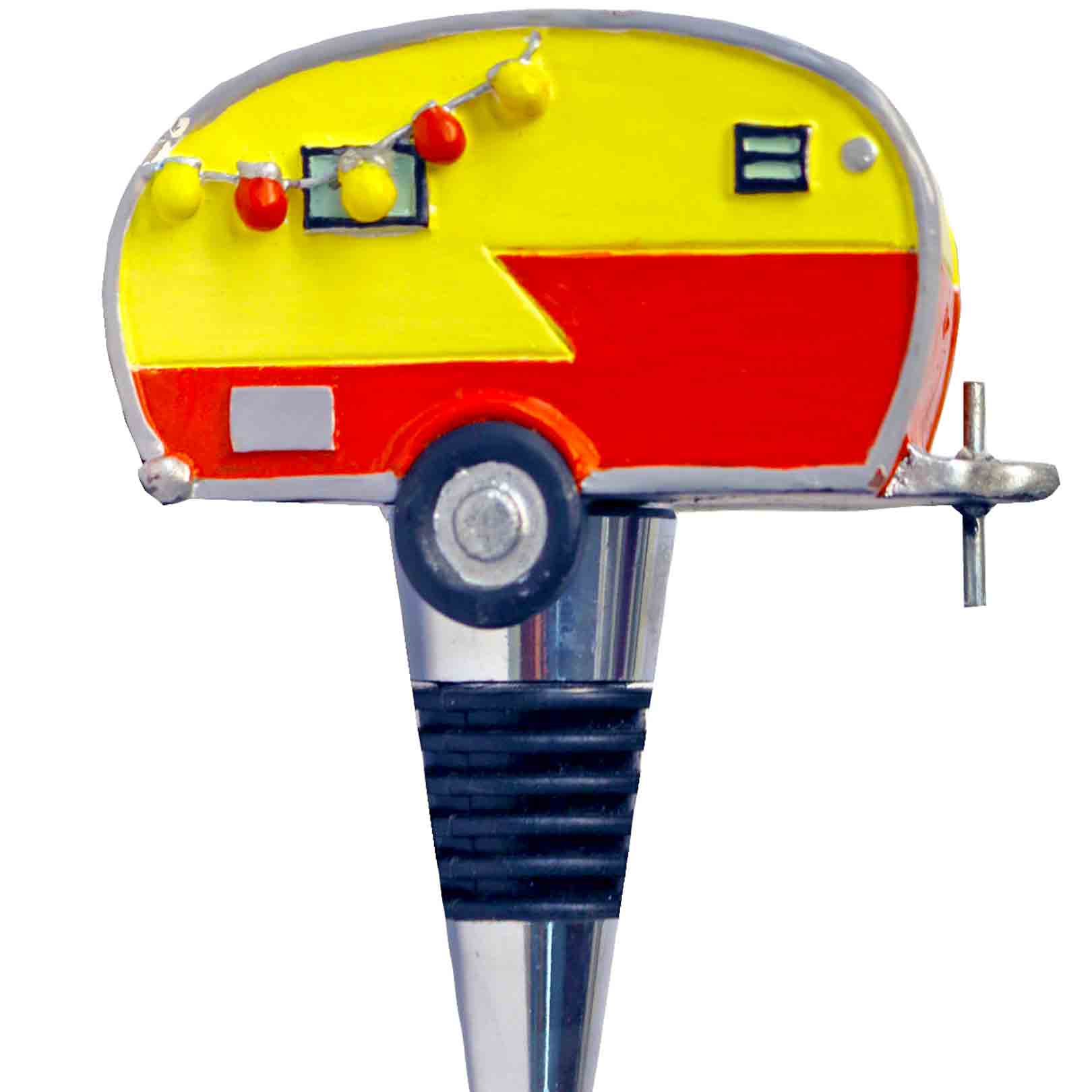 VINTAGE CAMPER WINE STOPPER ASST