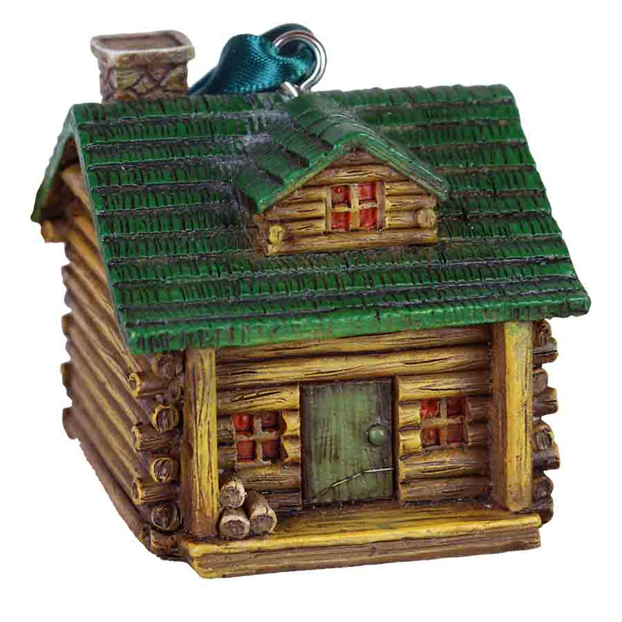 LOG CABIN ORNAMENT 6/BX