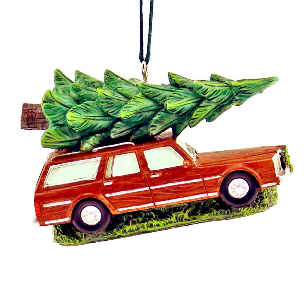 STATION WAGON ORNAMENT W/ TREE 12/BX
