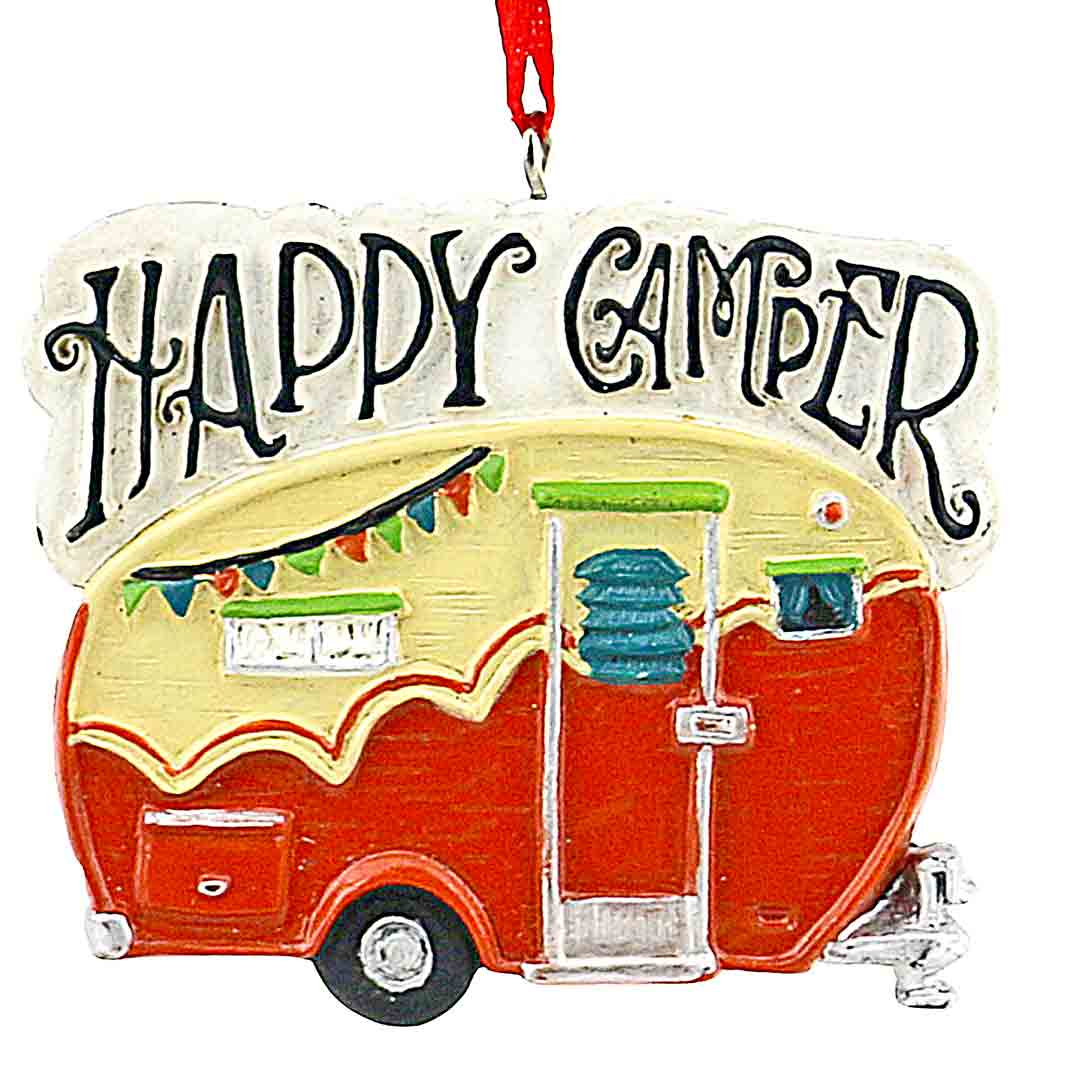 HAPPY CAMPER ORNAMENT 6/BX