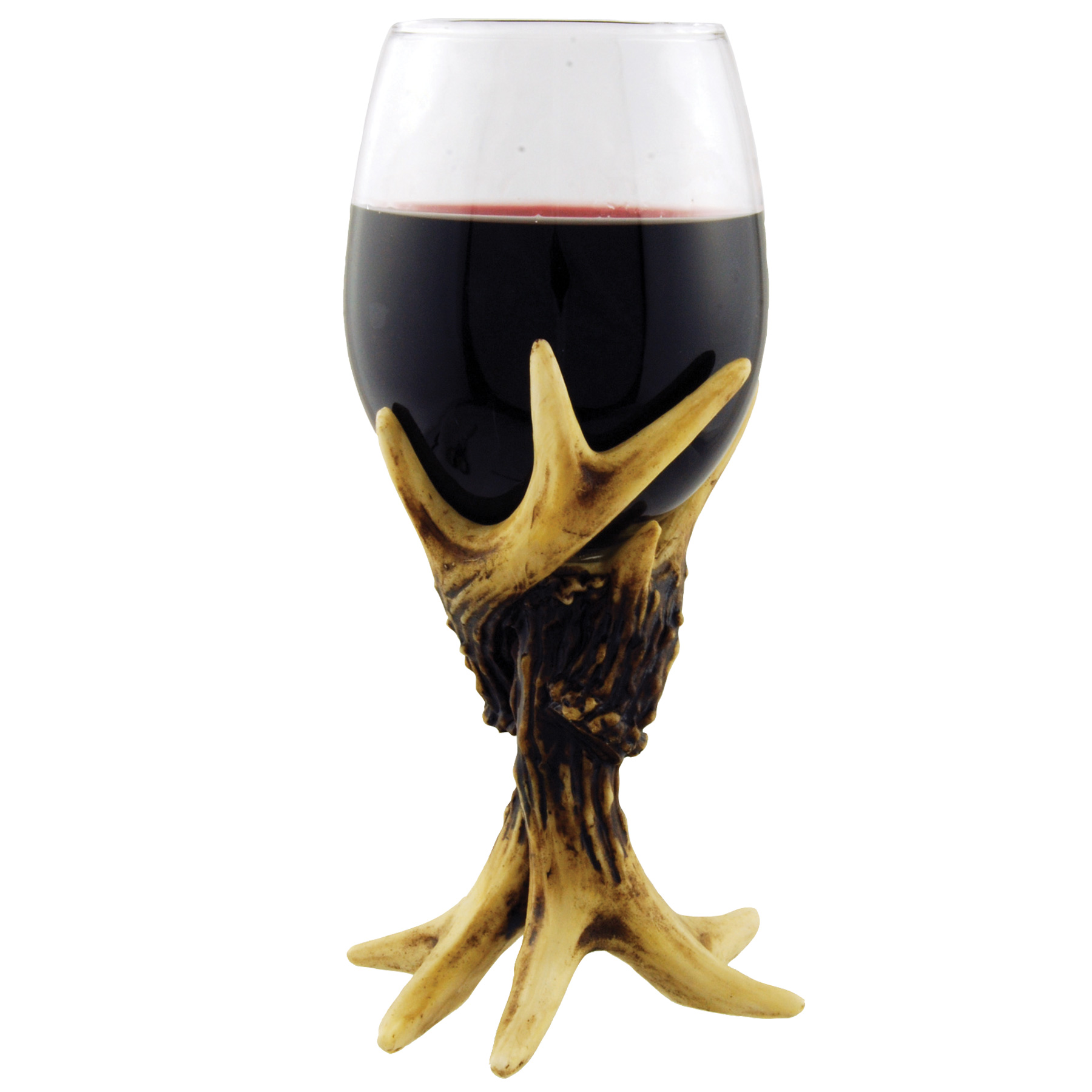 ANTLER WINE GLASS LARGE 2PC SET 1/BX