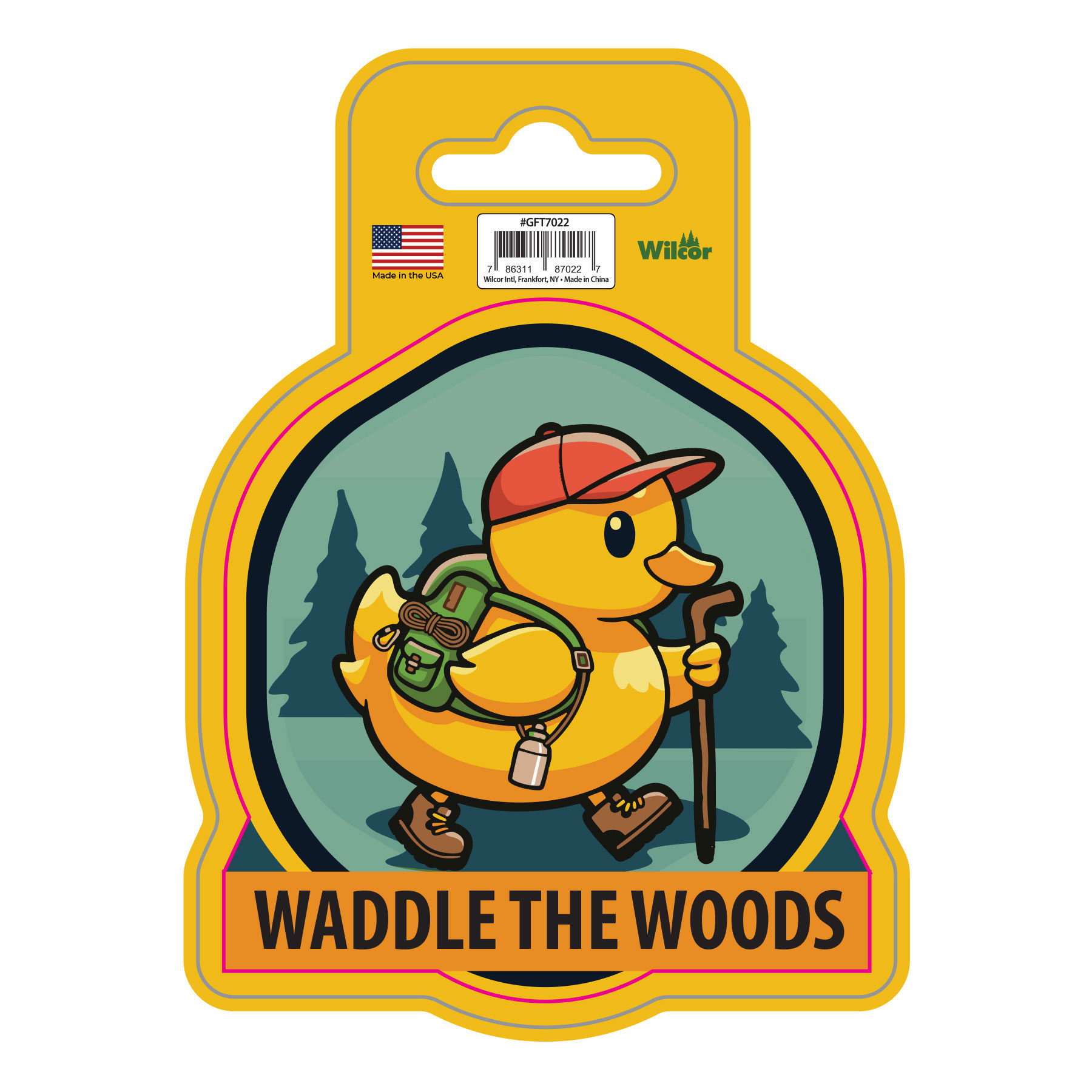 DUCK WADDLE WOODS STICKER 3