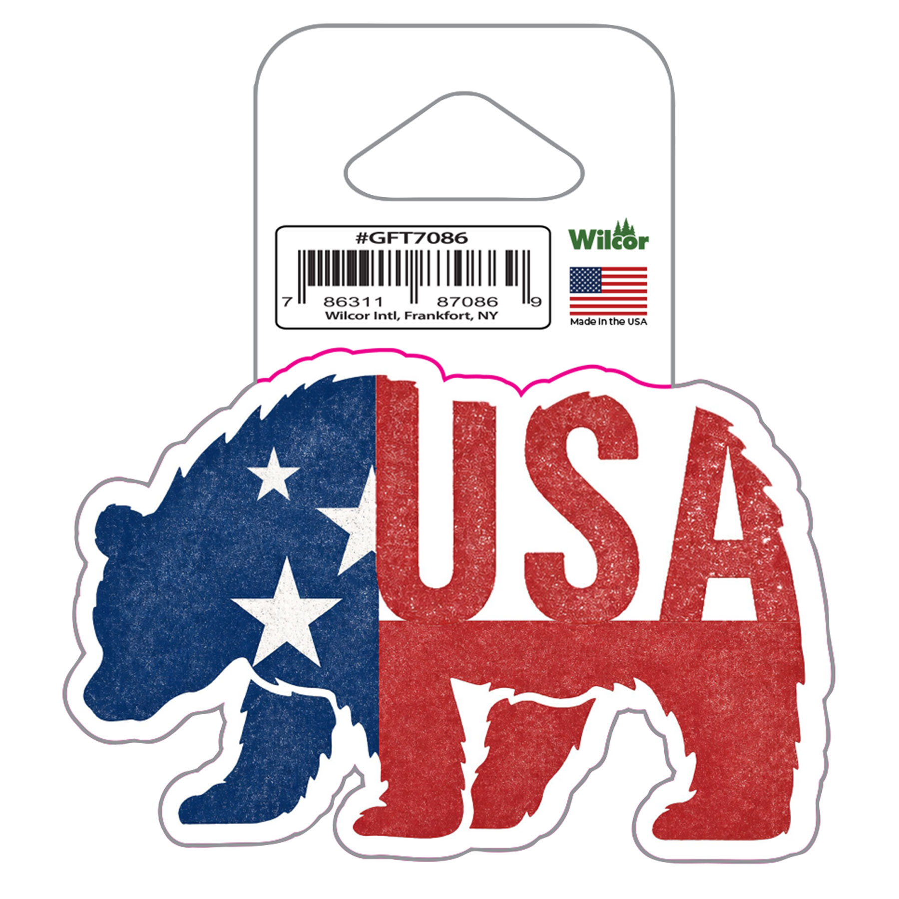 AMERICA 250 RWB BEAR STICKER 3