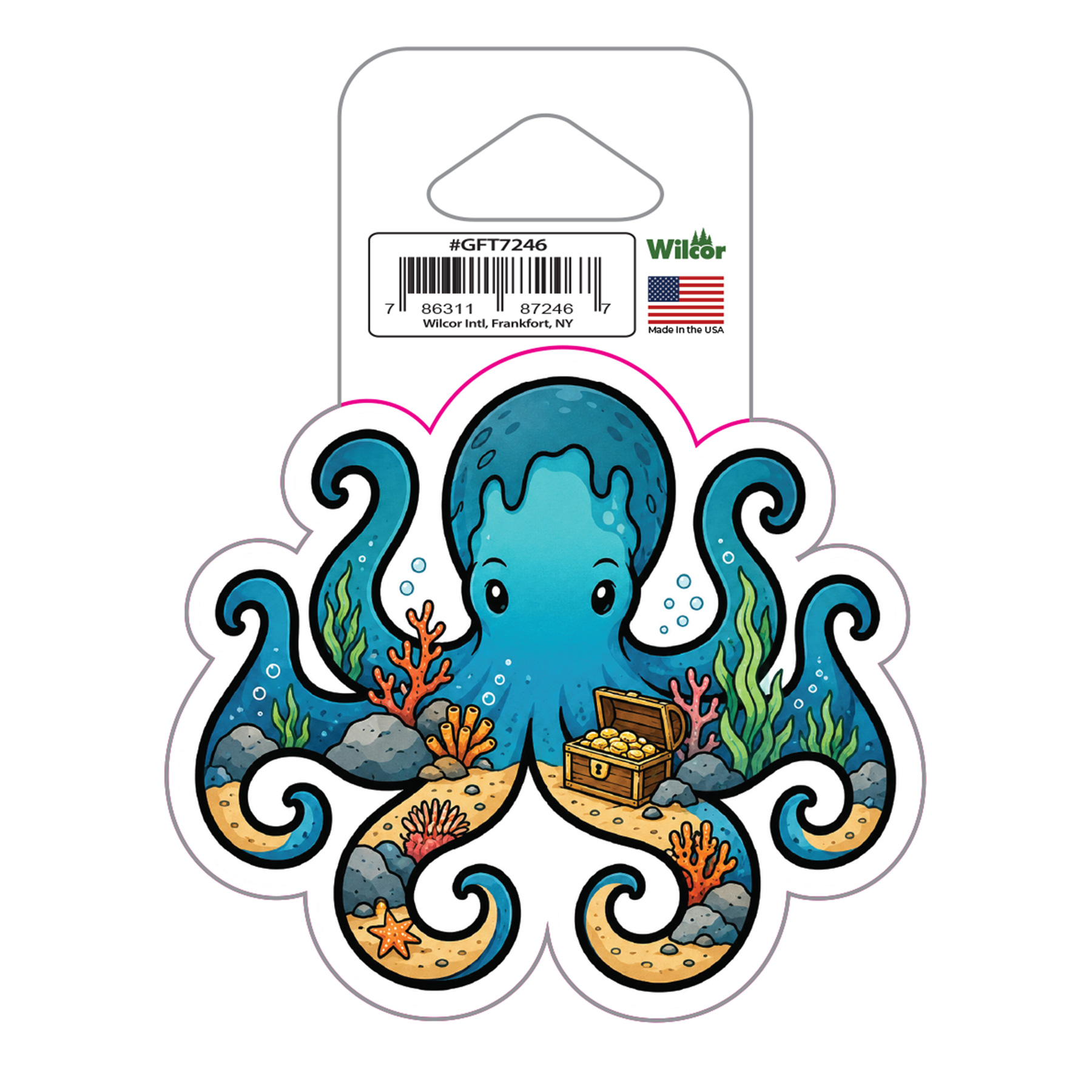 OCTOPUS TREASURE STICKER 3