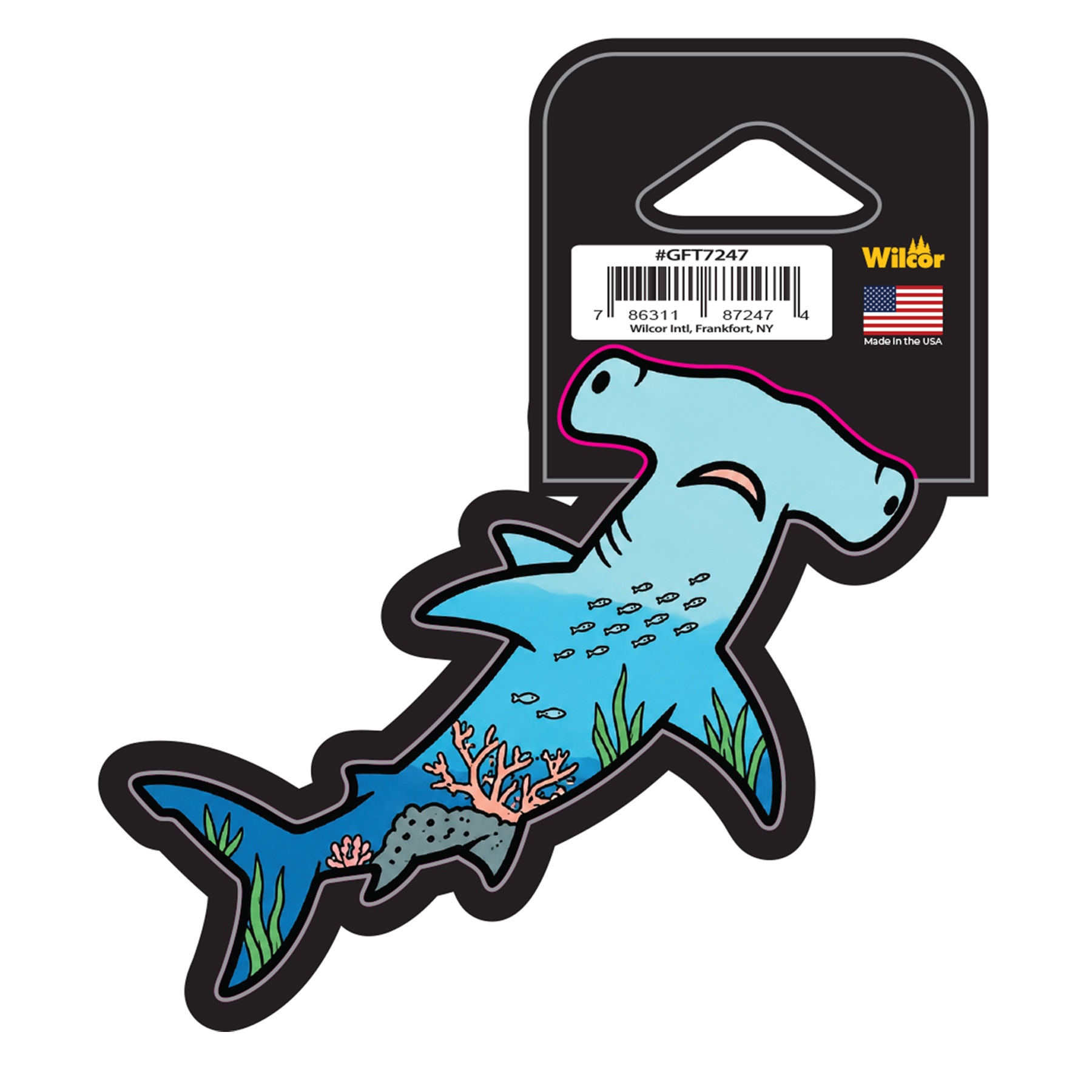 HAMMERHEAD OCEAN SCENE STICKER 3