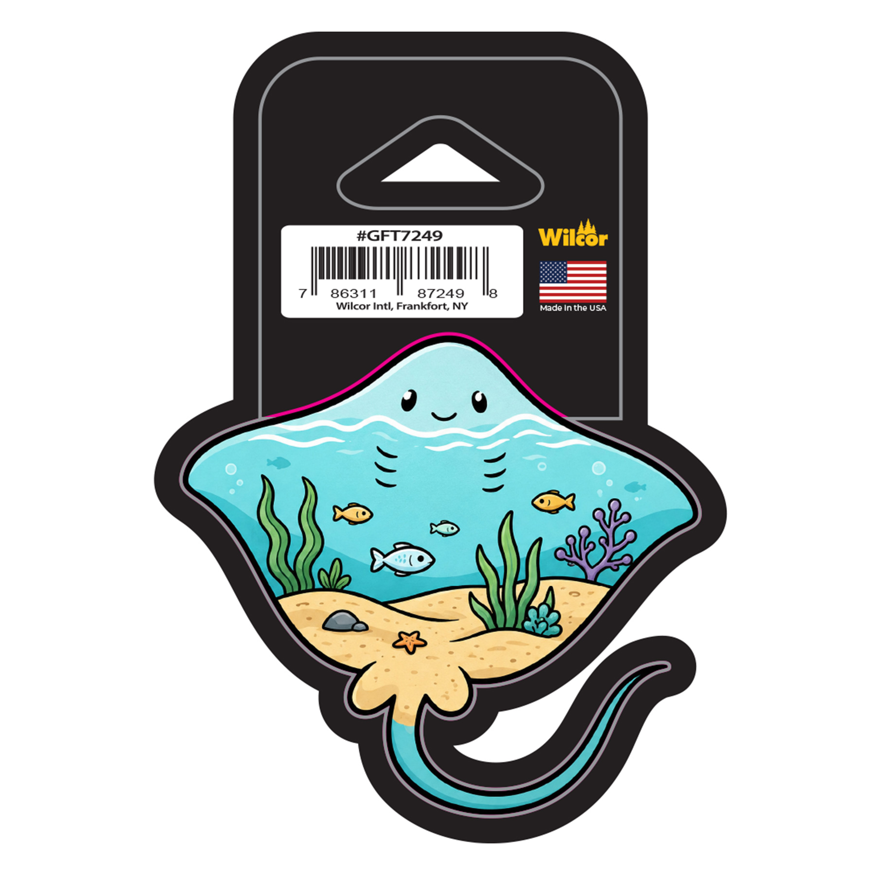 STINGRAY OCEAN SCENE STICKER 3