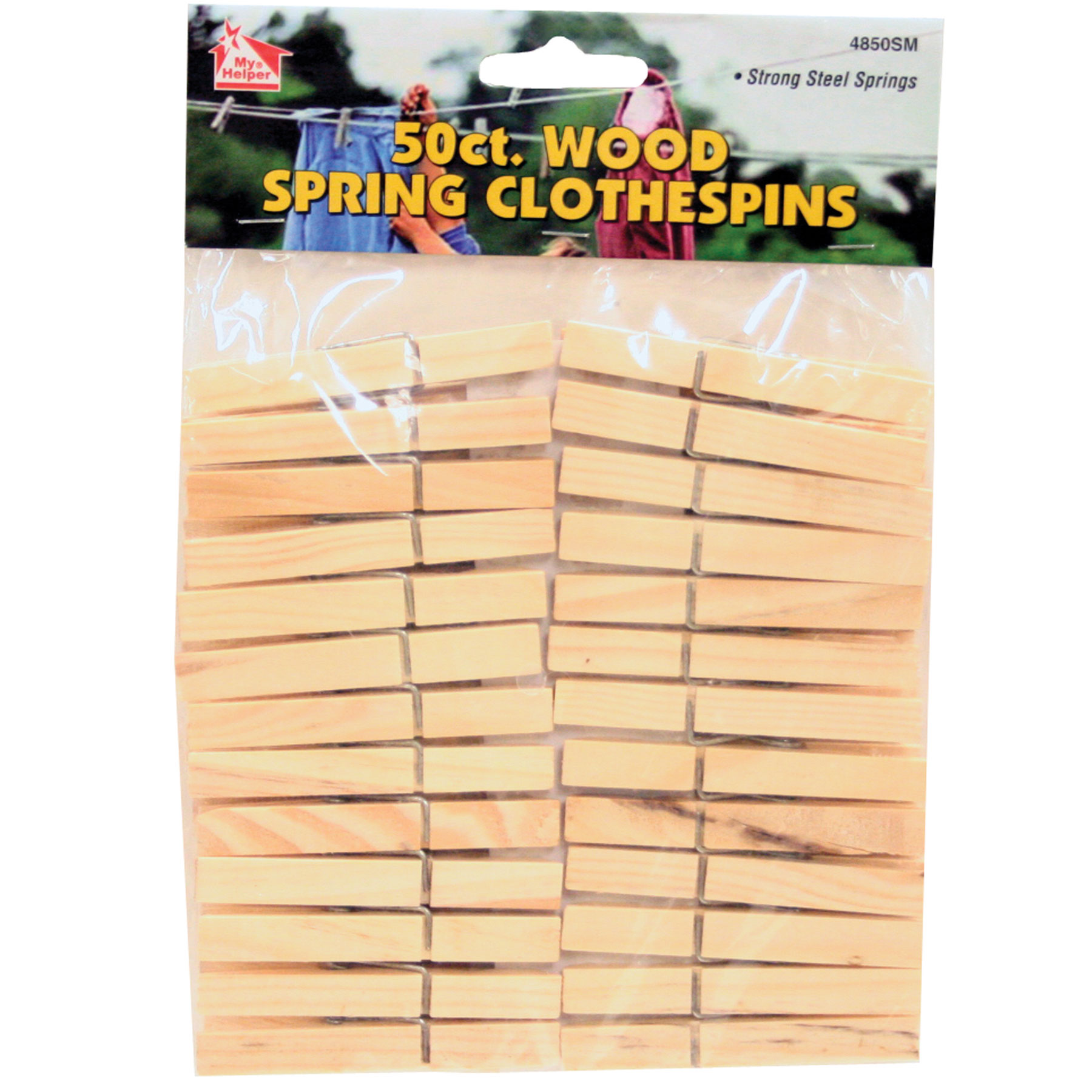CLOTHESPINS WOOD SPRING