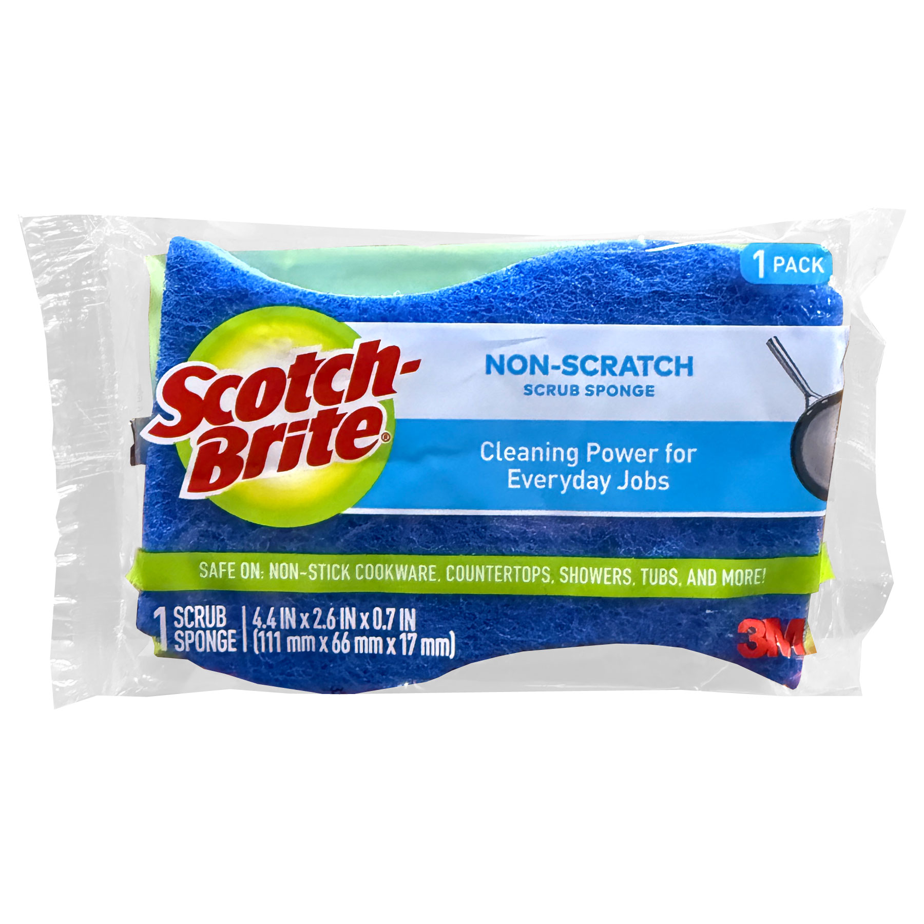 SCOTCH BRITE SOFT SCOUR SPONGE (BLUE)