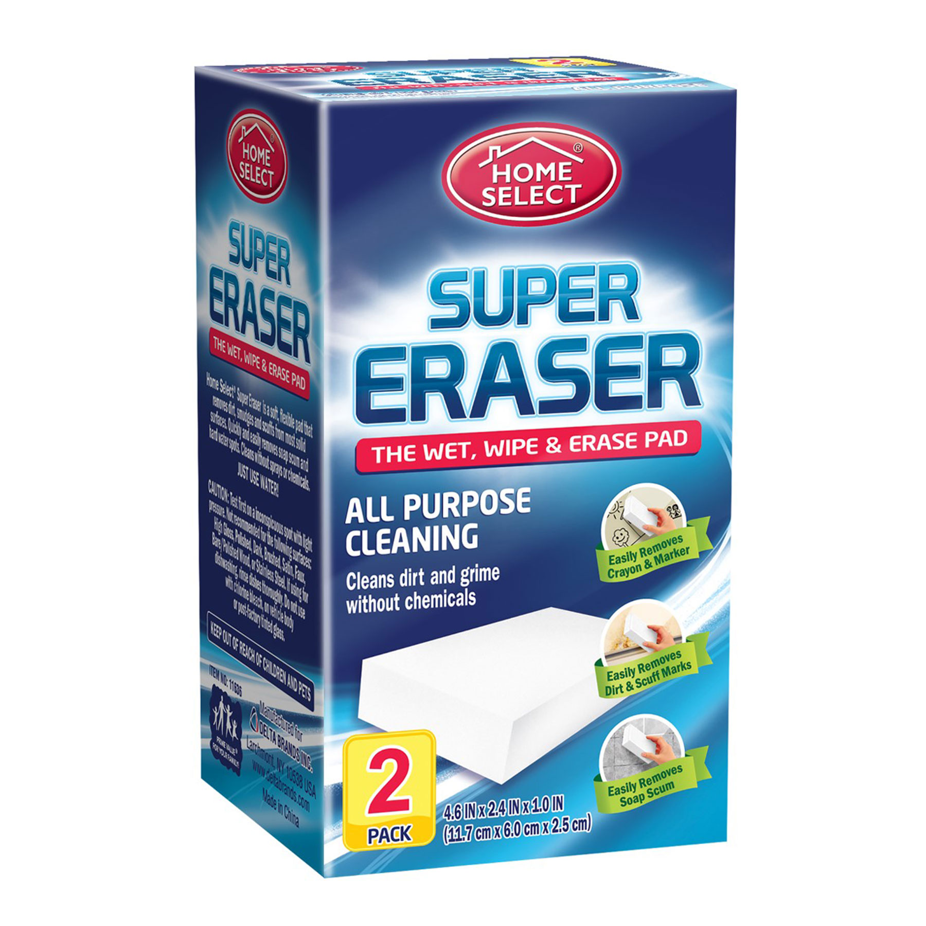 SUPER ERASER SPONGE 2PK