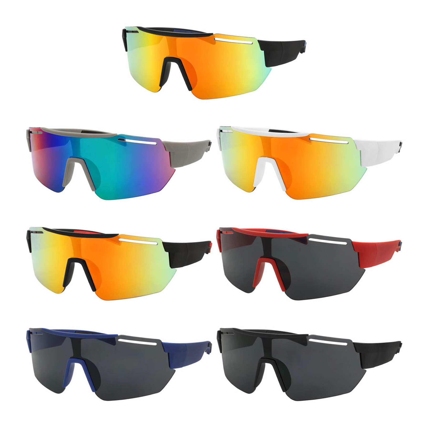 SUNGLASS SPORT COLOR LENS SHIELDS 12/BX