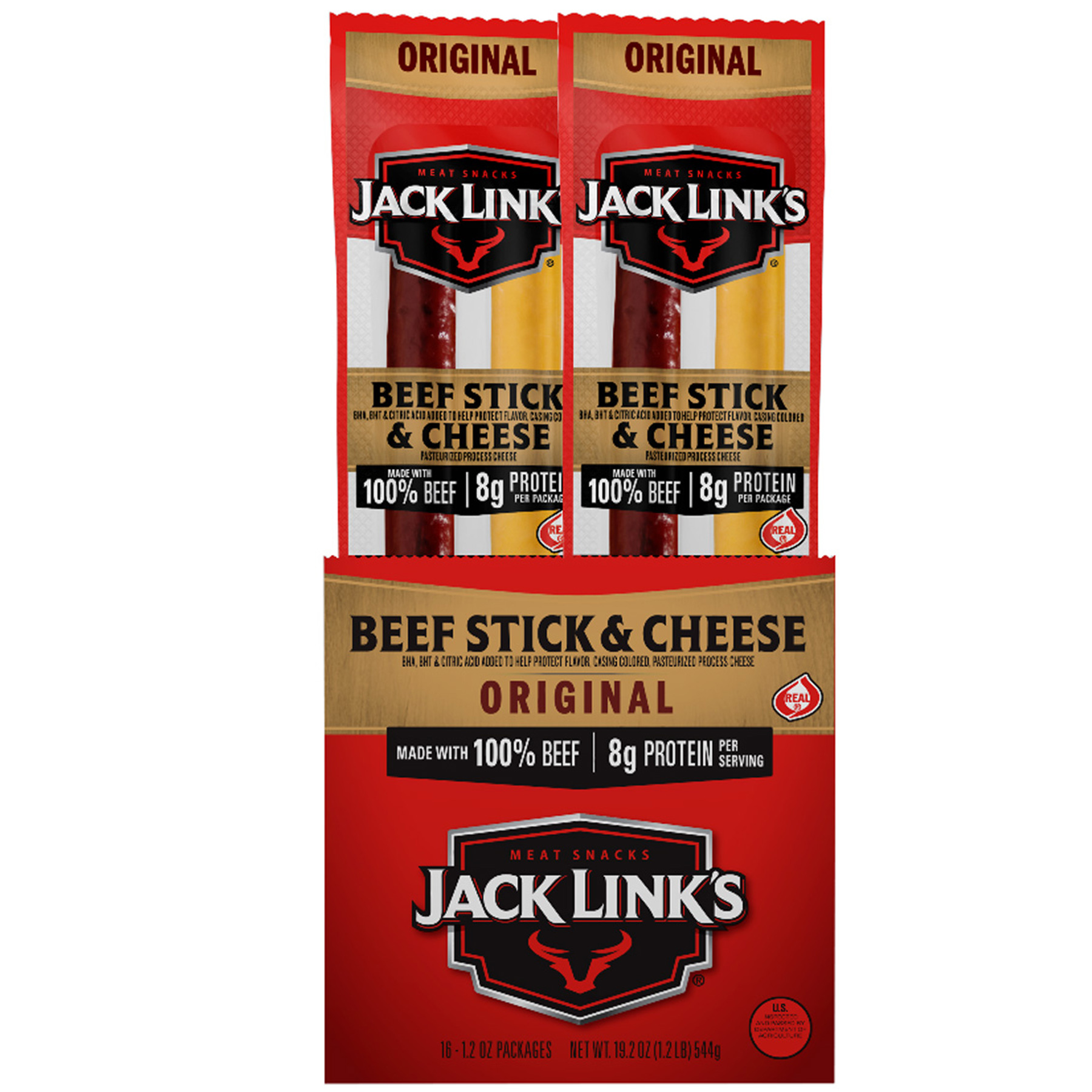 JACK  LINKS BEEF & CHEESE 1.20OZ 16/DS