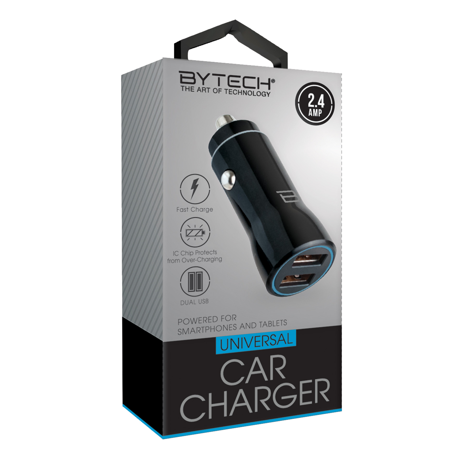 CAR CHARGER DUAL USB 2.4AMP