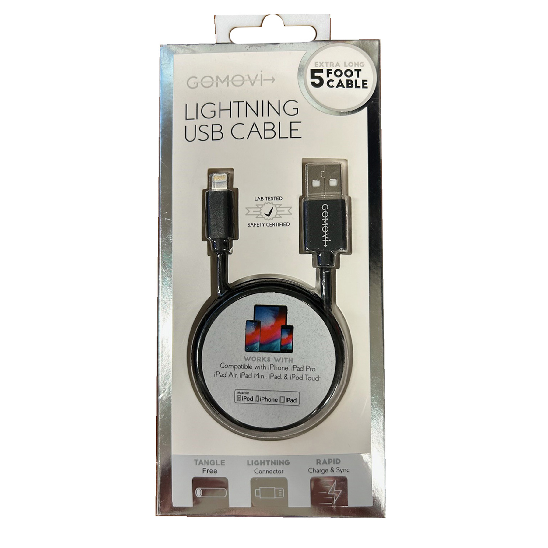 LIGHTNING CABLE PHONE 5 FEET VIVITAR