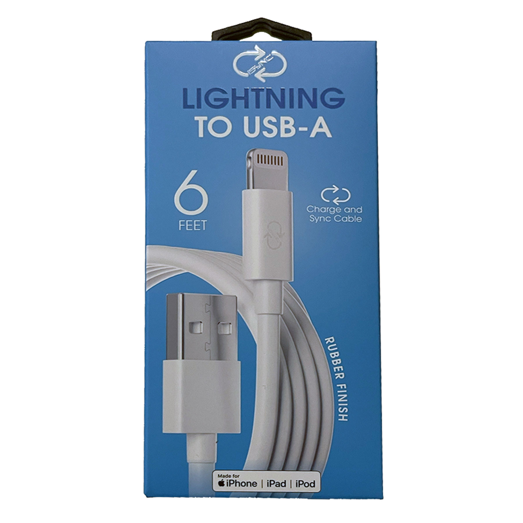 LIGHTNING CABLE 6' TO USB A