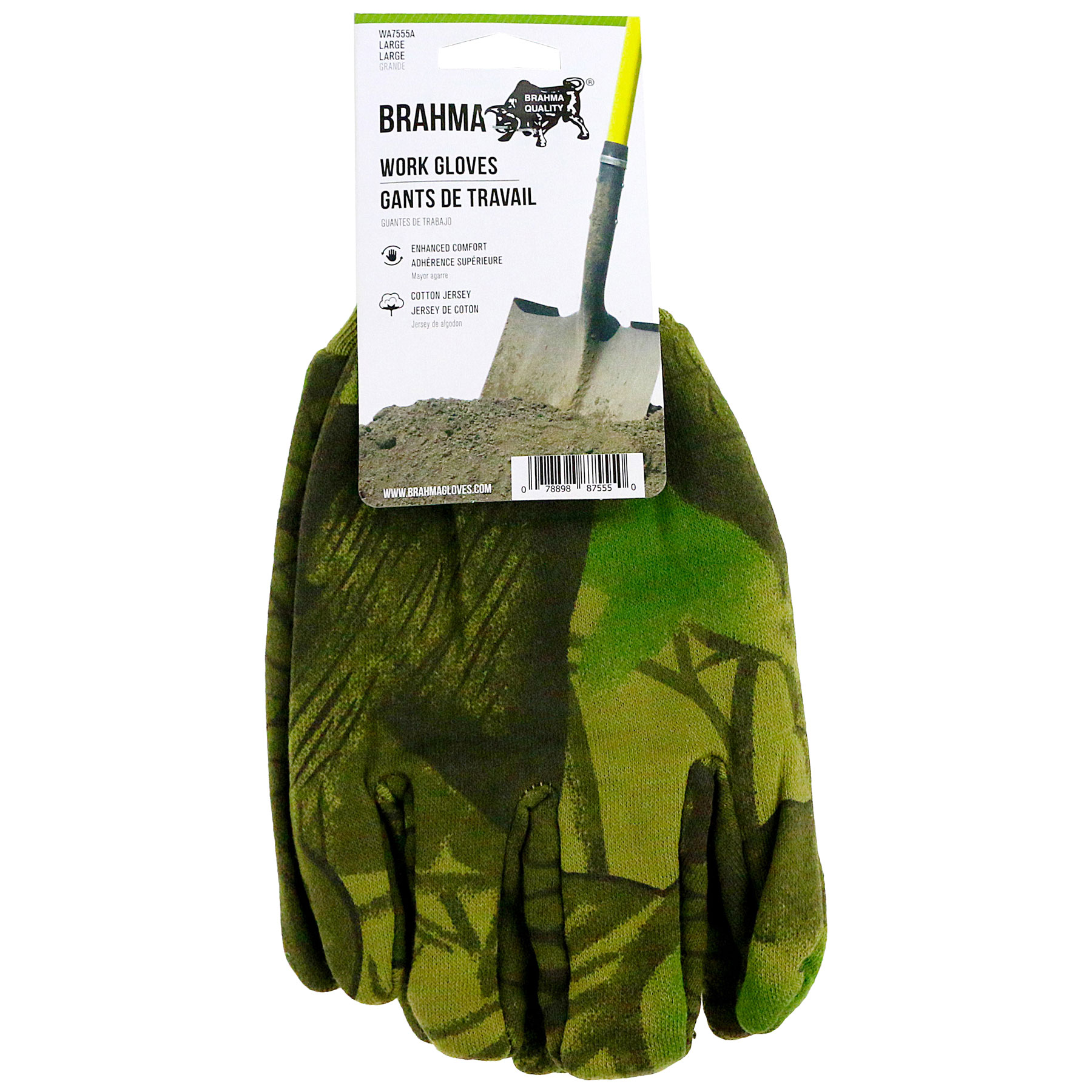 CAMO GREEN FLEECE LINED  GLOVE