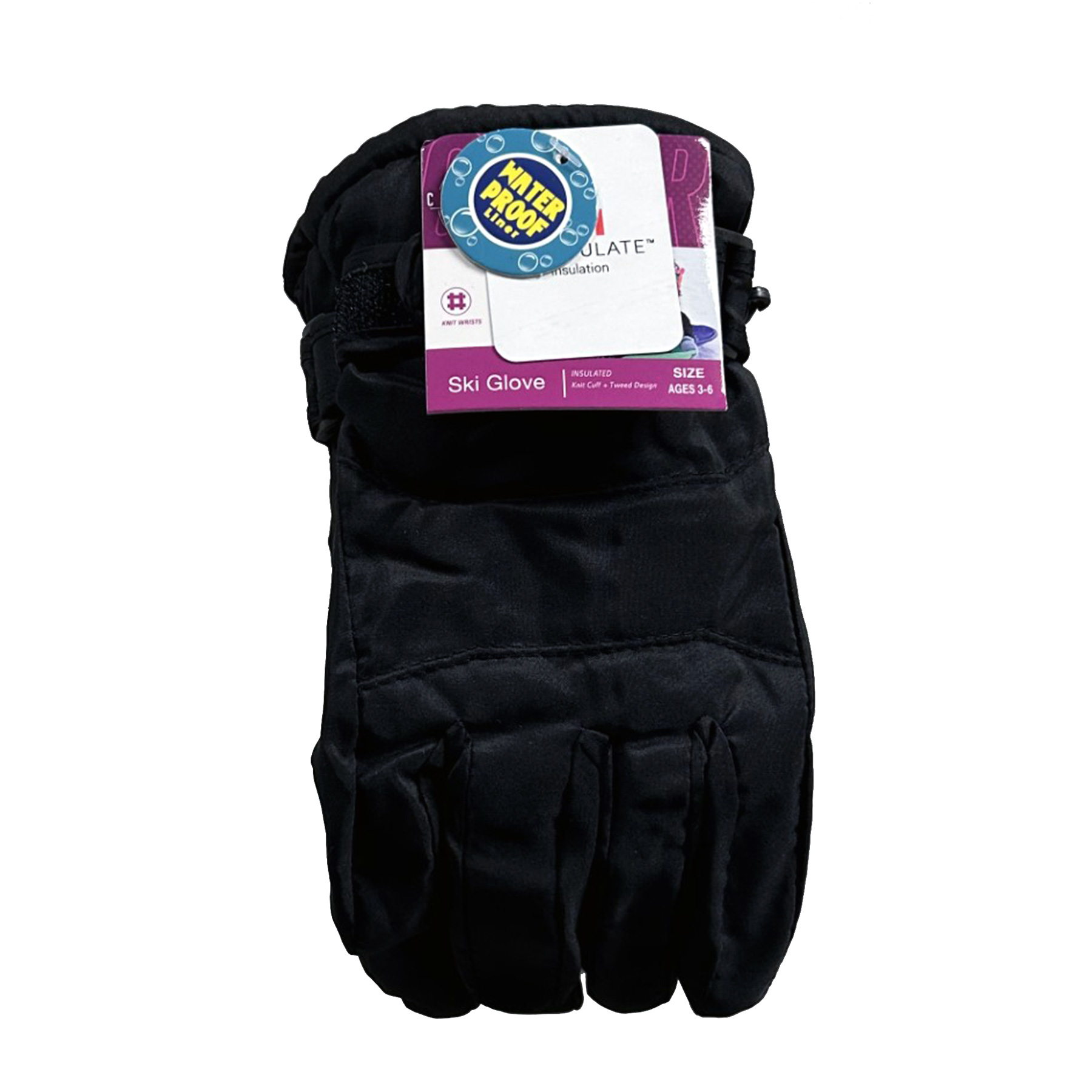 SKI GLOVE INSULATED SZ 3-6 YOUTH