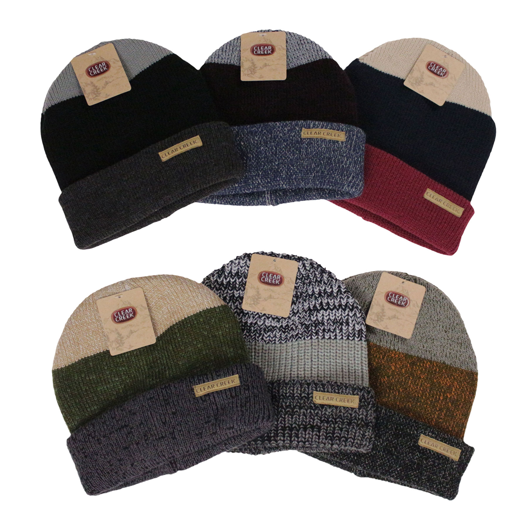 HAT TRI-COLORED ASST MENS CLEAR CREEK