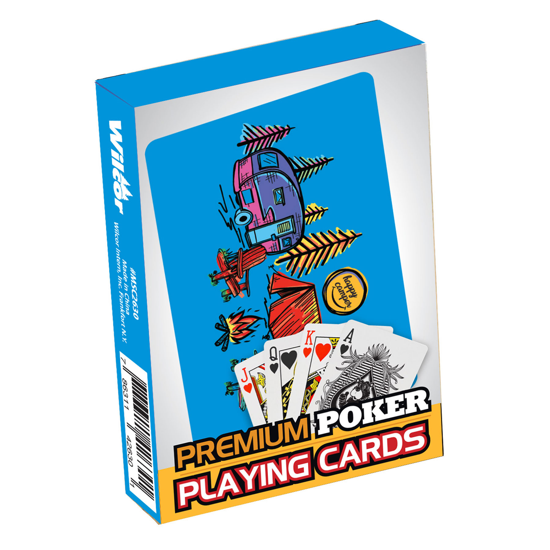 HAPPY CAMPER SCENE PLAYING CARDS