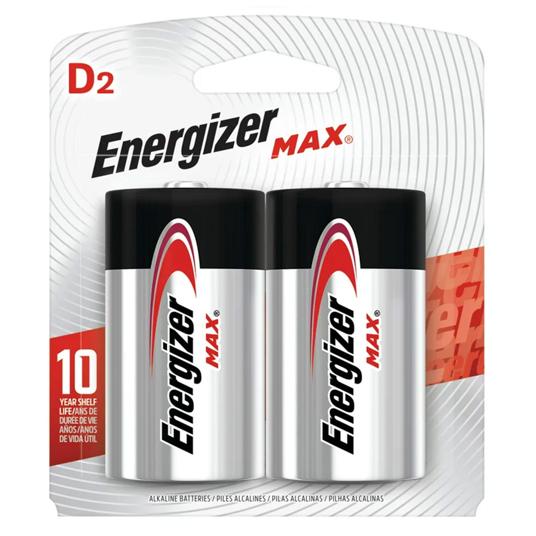 BATTERY ENERGIZER MAX 2-D ALKA