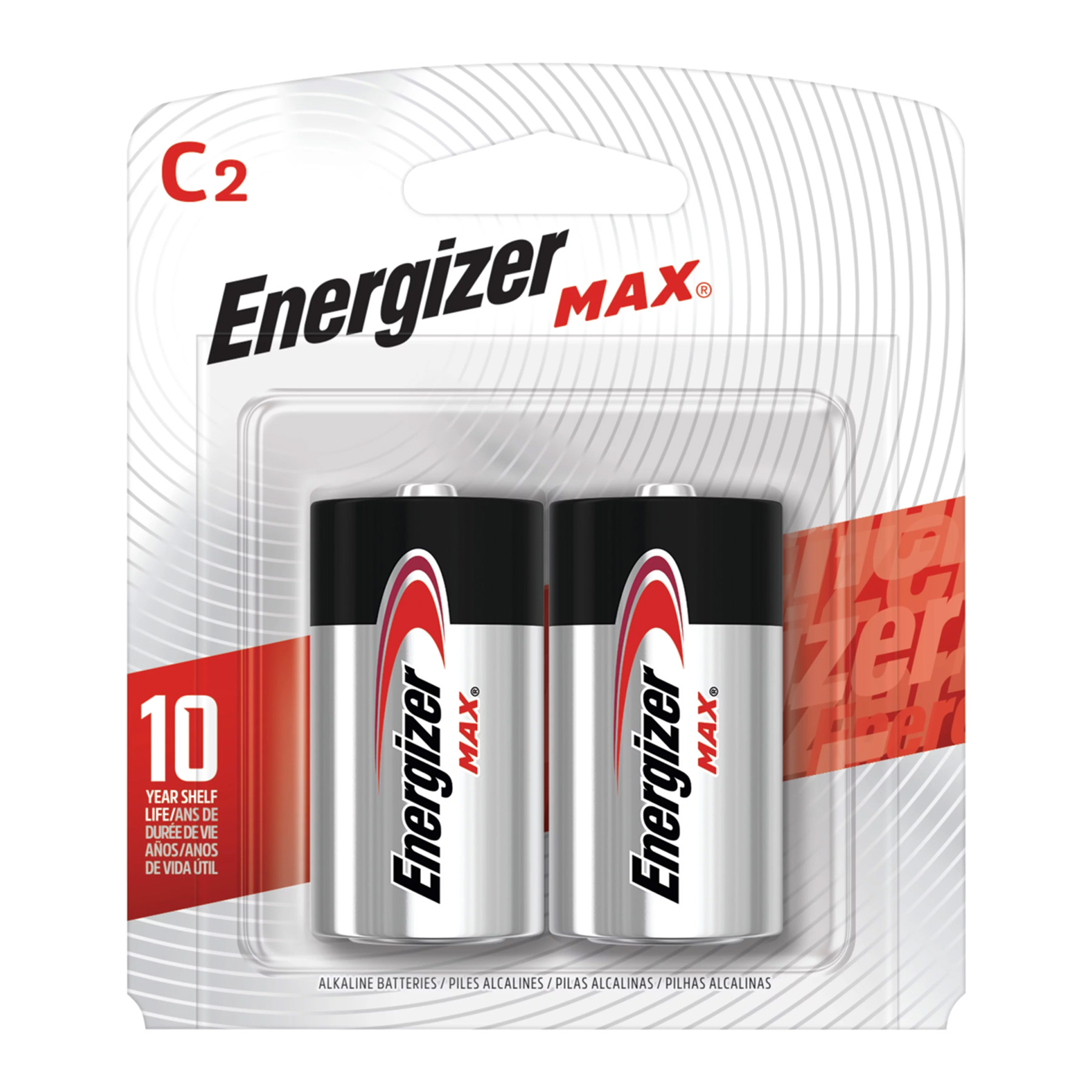 BATTERY ENERGIZER MAX 2-C ALKA